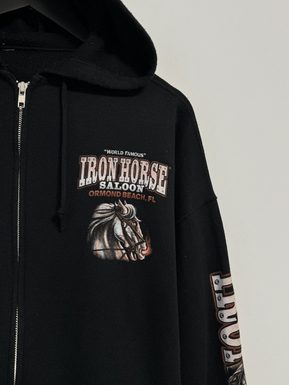 Vintage Iron Horse 2008 Bike week Zip hoodie Vintage Size US XL / EU 56 / 4 - 3 Thumbnail