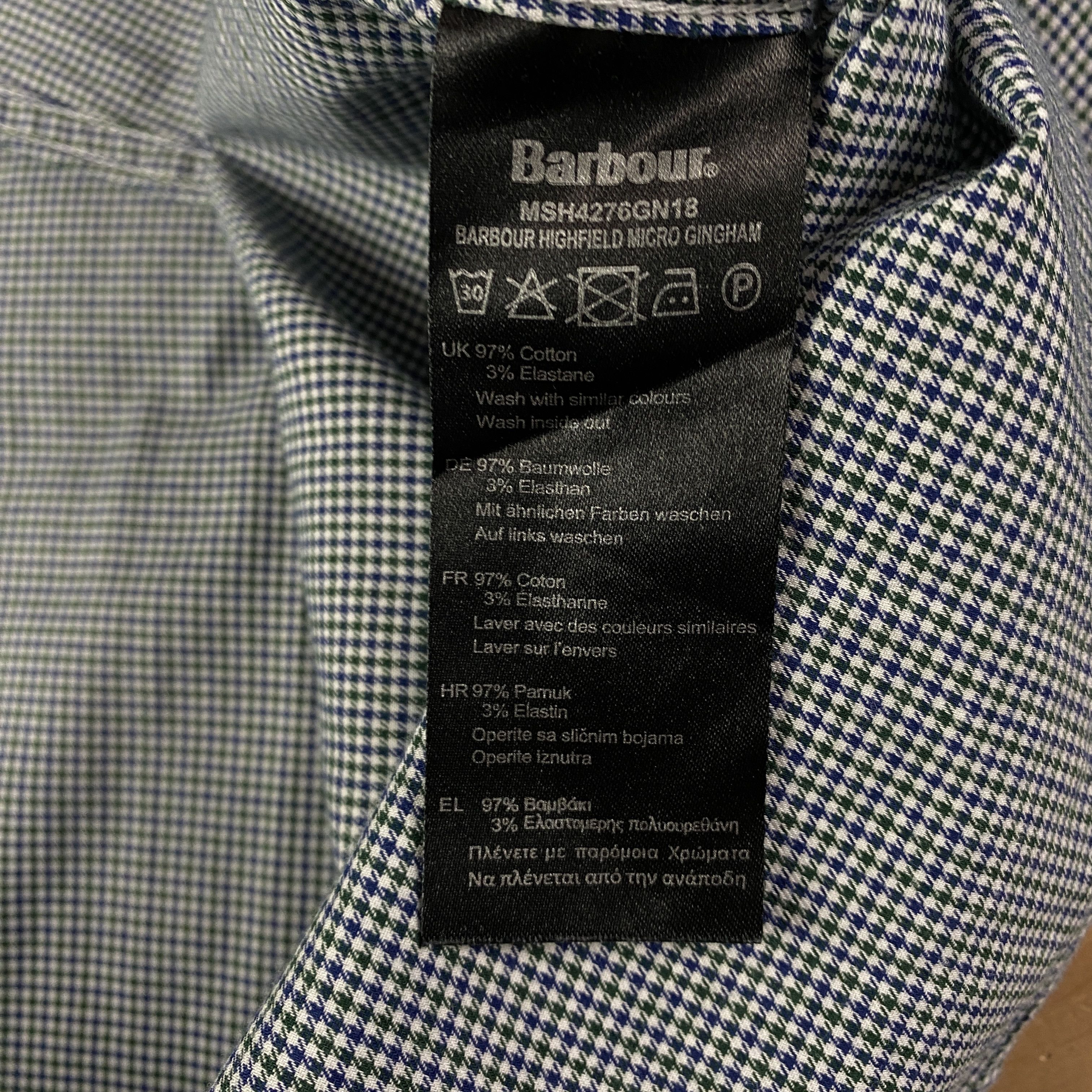Barbour Men’s Shirt Long Sleeve Barbour Size M-L Size US M / EU 48-50 / 2 - 5 Thumbnail