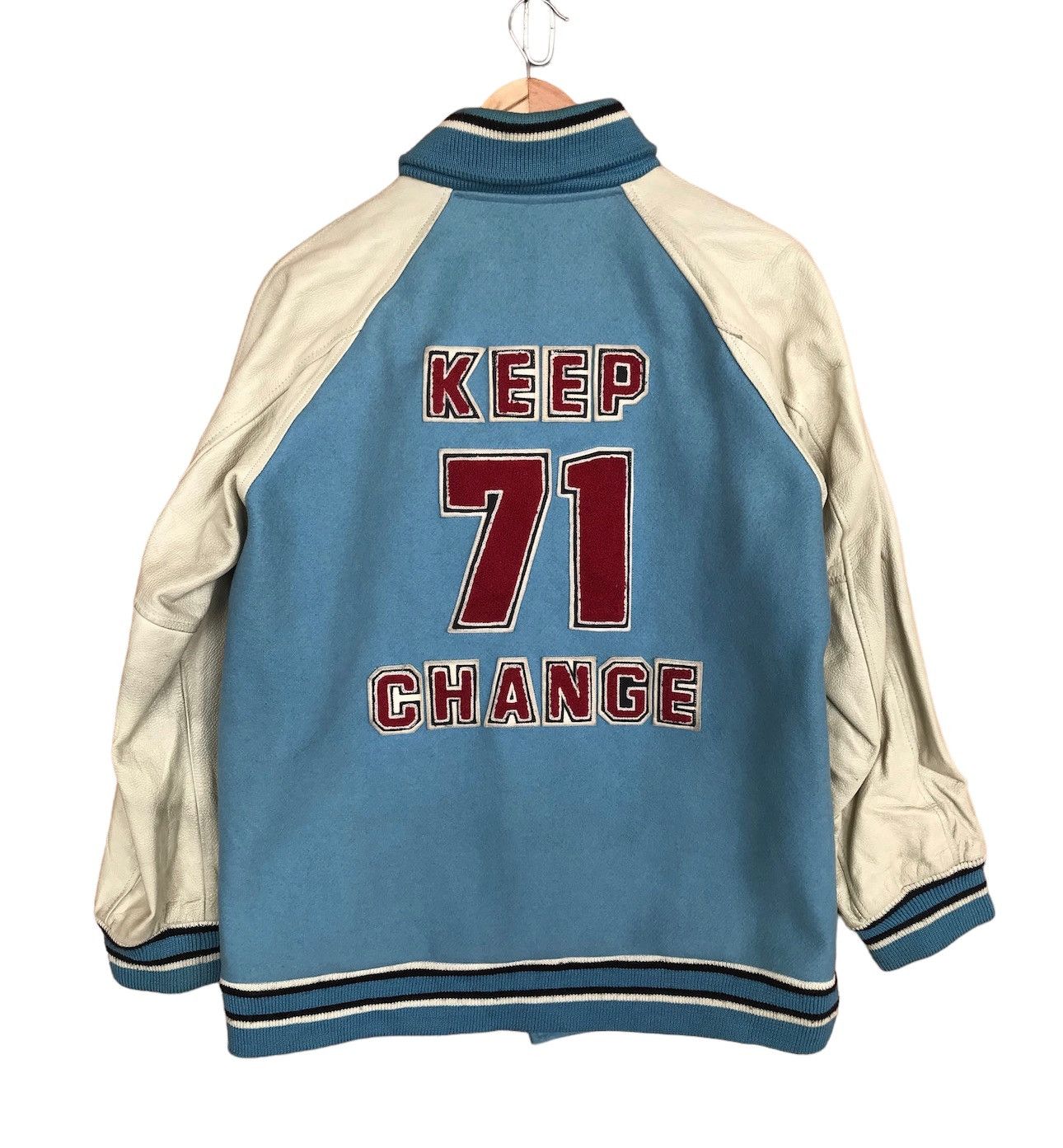 Japanese Brand Vintage Japanese Batsu Boys Keep 71 Change Varsity Jacket Size US M / EU 48-50 / 2 - 1 Thumbnail