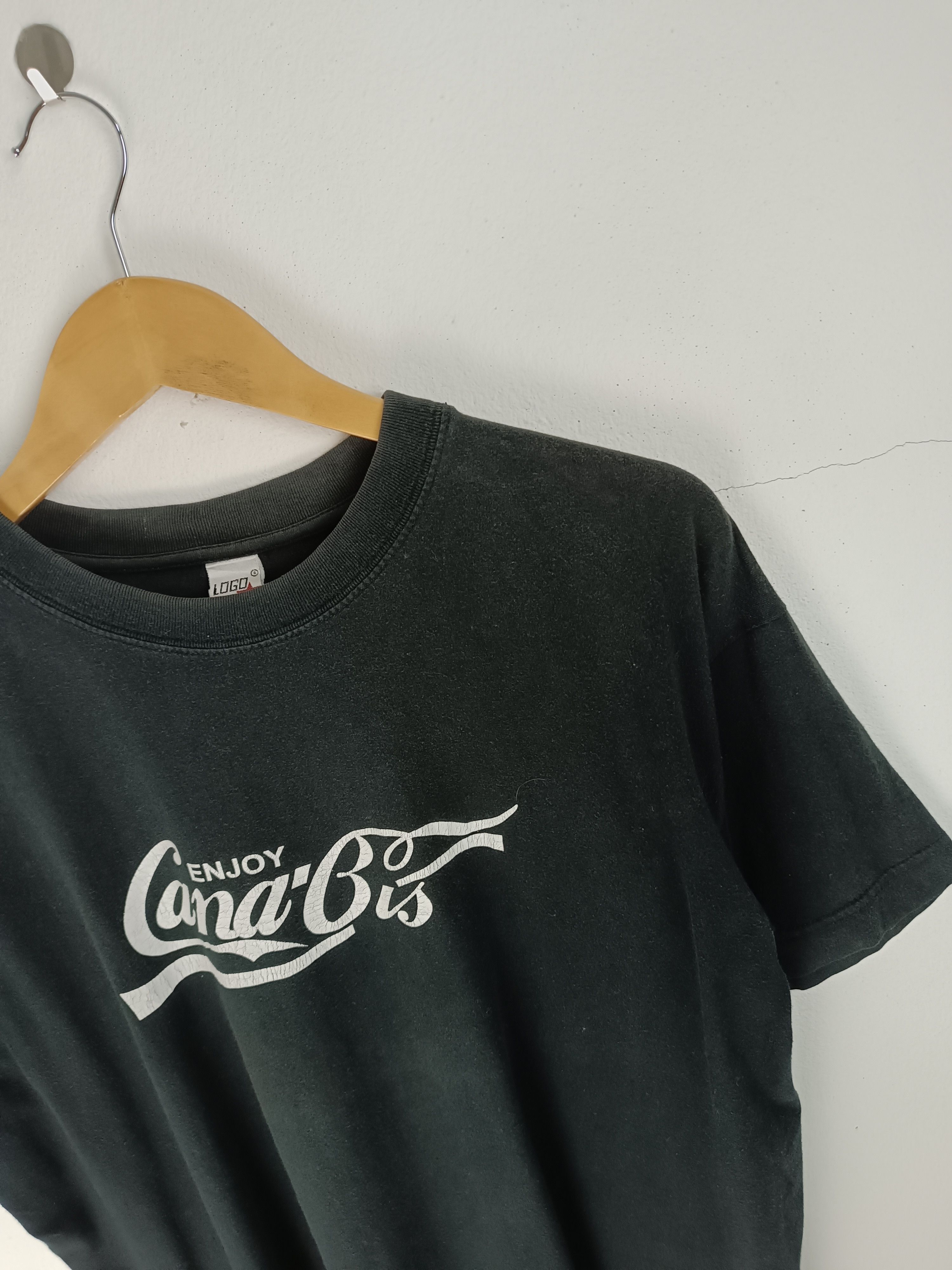 Vintage VINTAGE 2000s FADED ENJOY CANNABIS MARIJUANA HIGH CULTURE TS Size US L / EU 52-54 / 3 - 8 Thumbnail