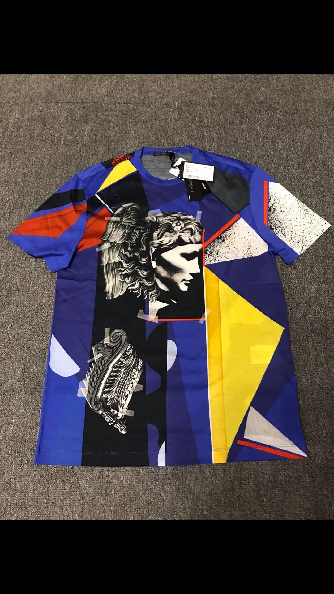 Versace Versace New Main Line Abstract Portrait XS Tee Size US XS / EU 42 / 0 - 3 Thumbnail