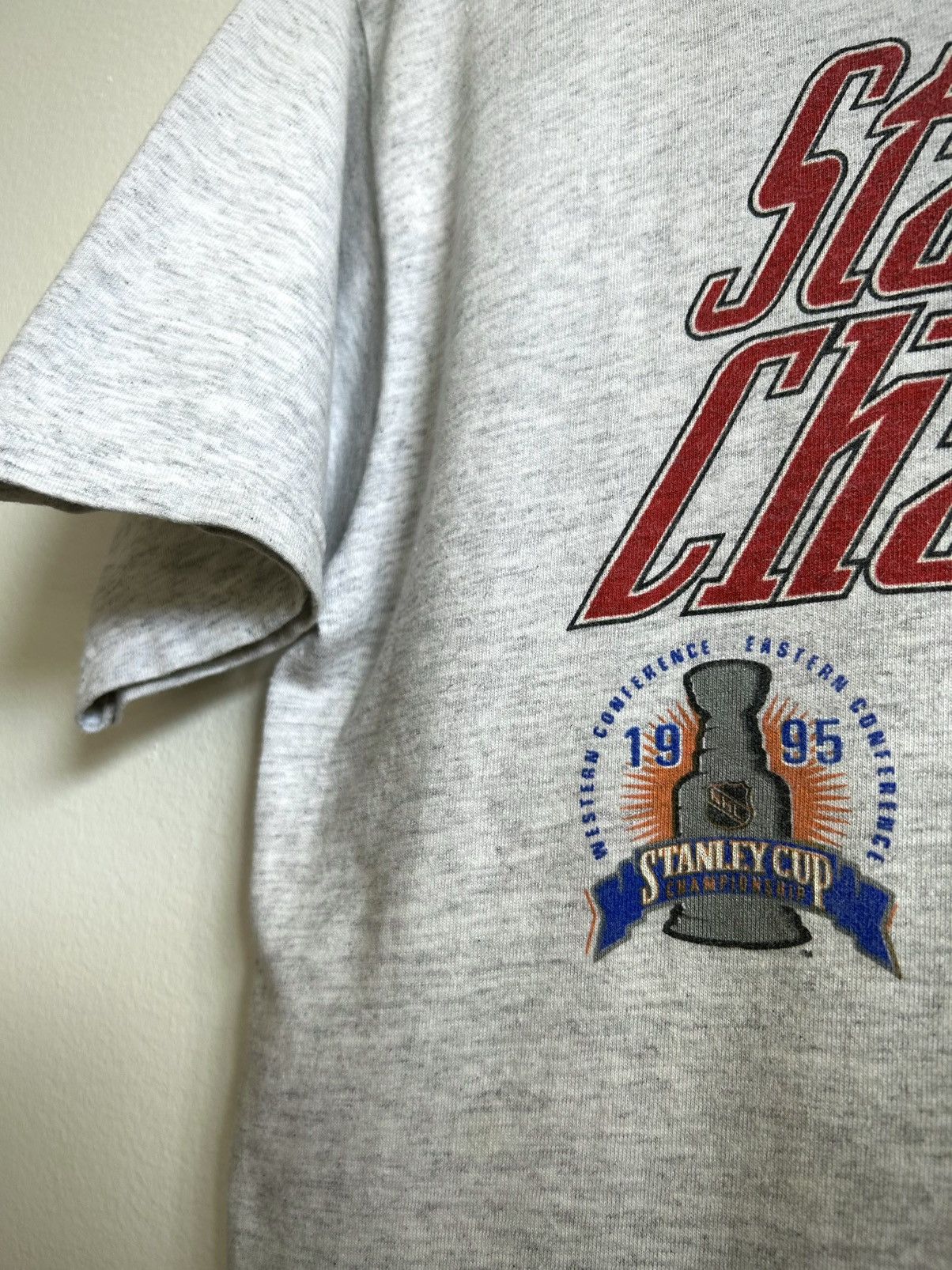 Nutmeg Vintage 1995 NHL NJ Devils Championship Tee Size US XL / EU 56 / 4 - 3 Thumbnail