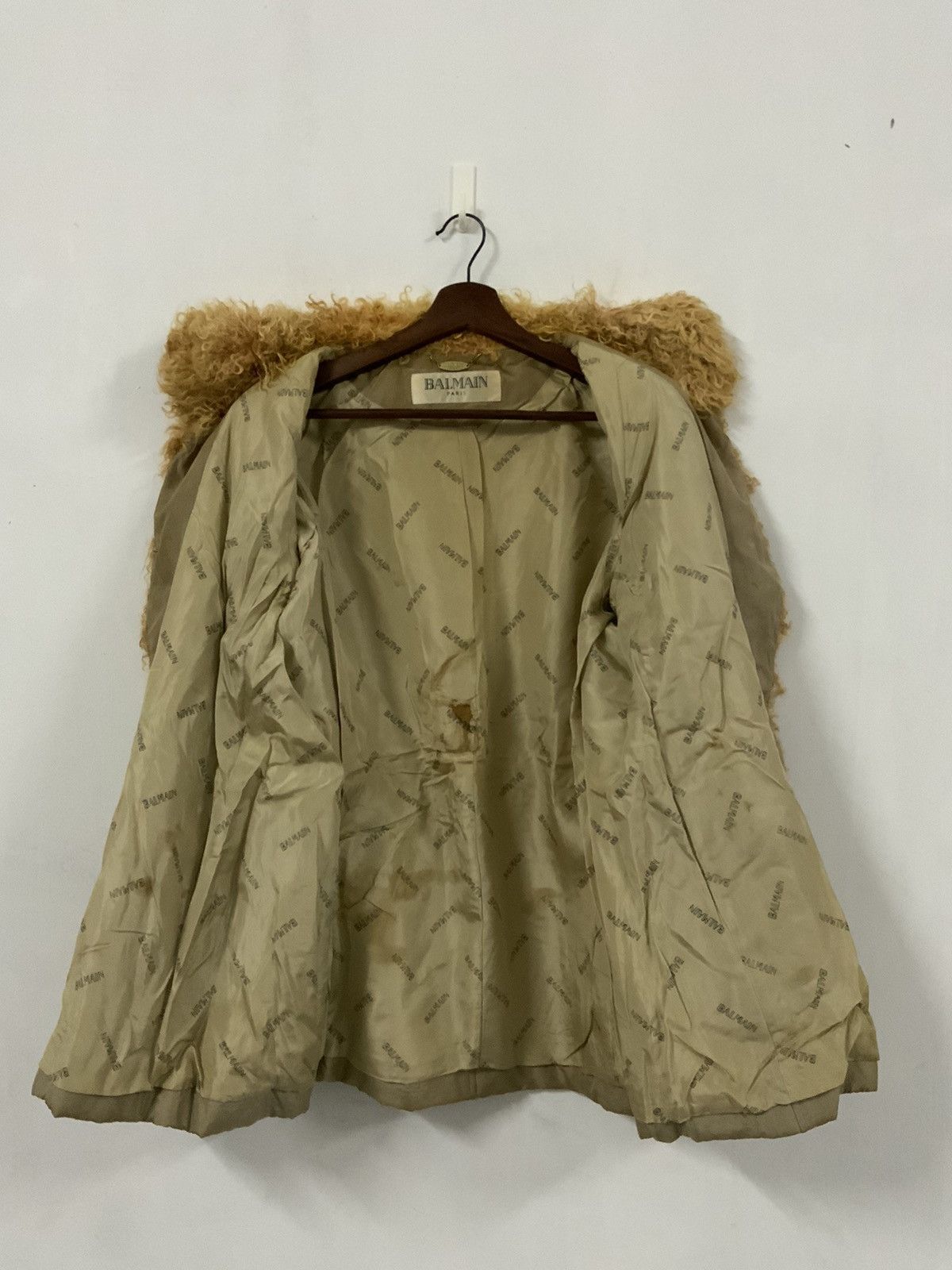 Balmain Vintage Balmain Paris Silk Mohair Fur Archive Coat Jacket Size US L / EU 52-54 / 3 - 3 Thumbnail