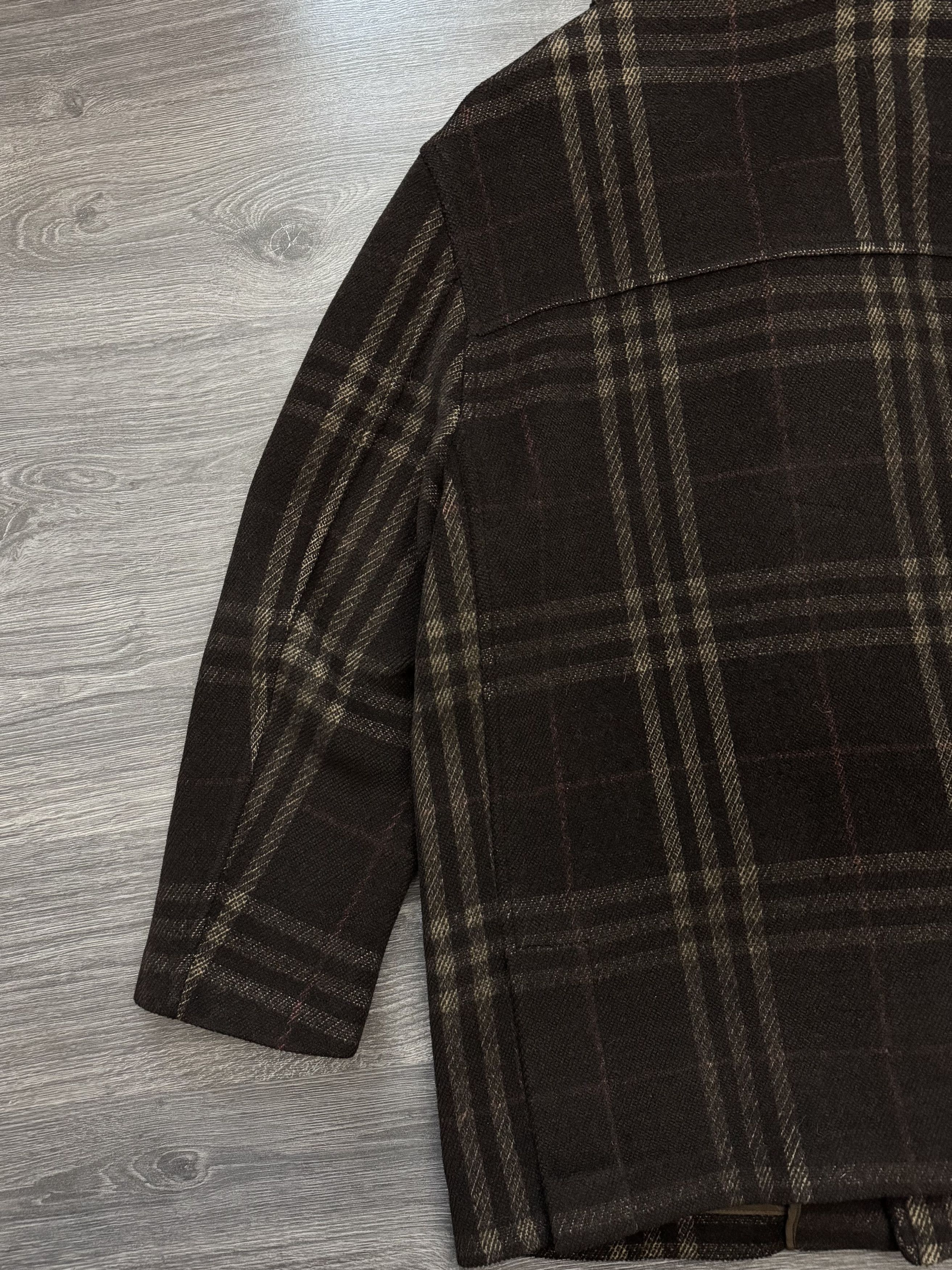 Burberry Vintage Burberry Brown Nova Check Wool Coat Size US L / EU 52-54 / 3 - 7 Thumbnail