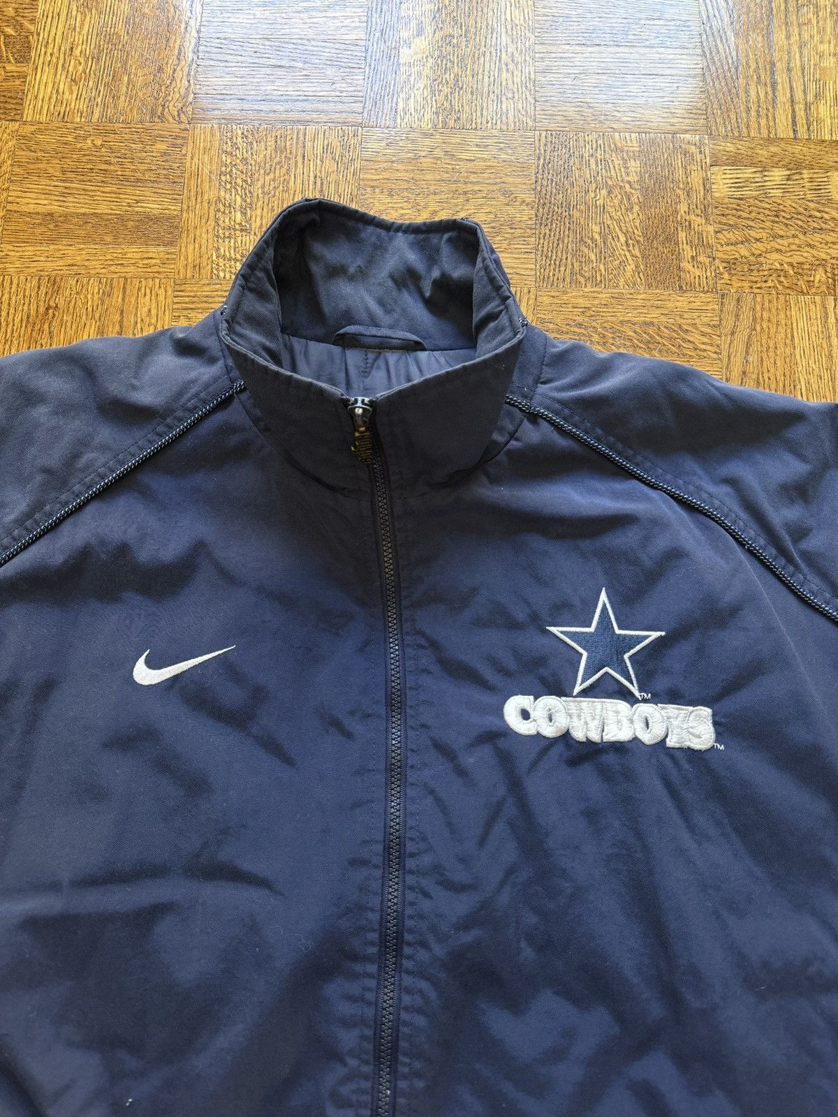 Nike Vintage 90s Nike Dallas Cowboys Puffer Jacket Coat Size US XXL / EU 58 / 5 - 3 Thumbnail