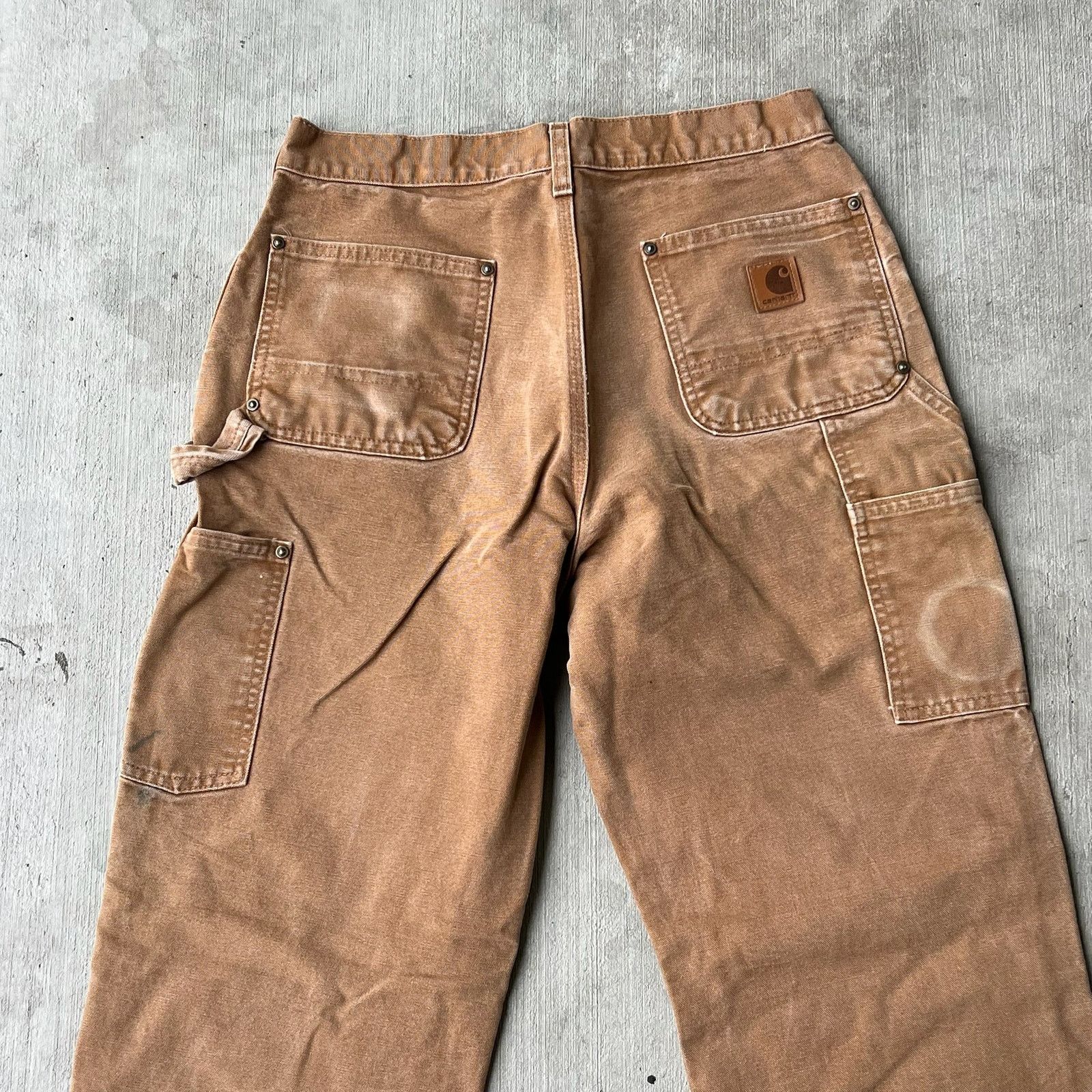 Carhartt × Vintage Carhartt brown double knee work wear carpenter pants Size US 29 - 5 Thumbnail
