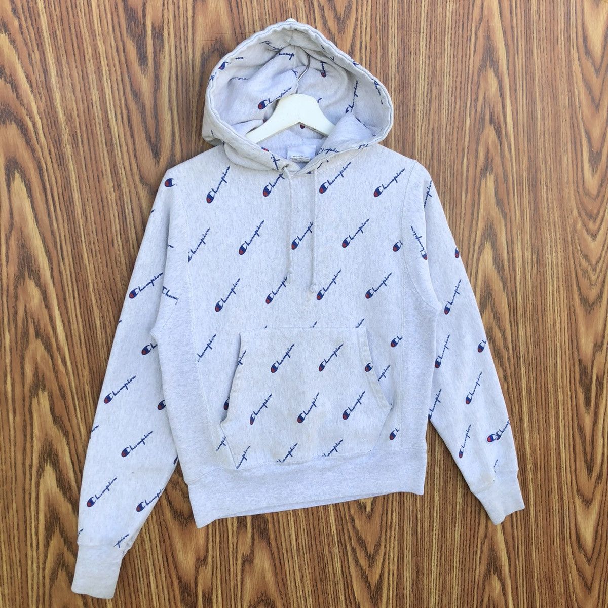 Champion Vintage Champion Reverse Weave all-over script print hoodie Size XS / US 0-2 / IT 36-38 - 2 Thumbnail