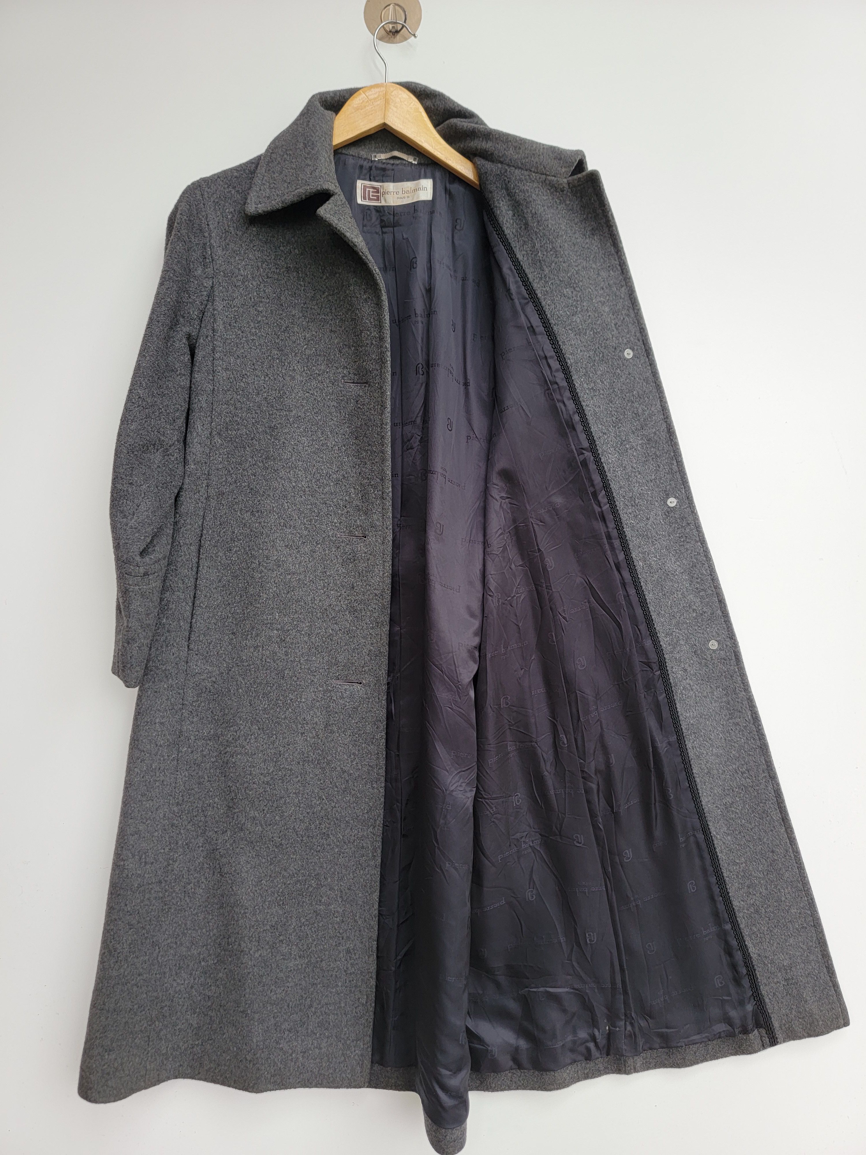 Pierre Balmain × Vintage Pierre Balmaim Paris Wool Long Jacket Size US M / EU 48-50 / 2 - 2 Thumbnail