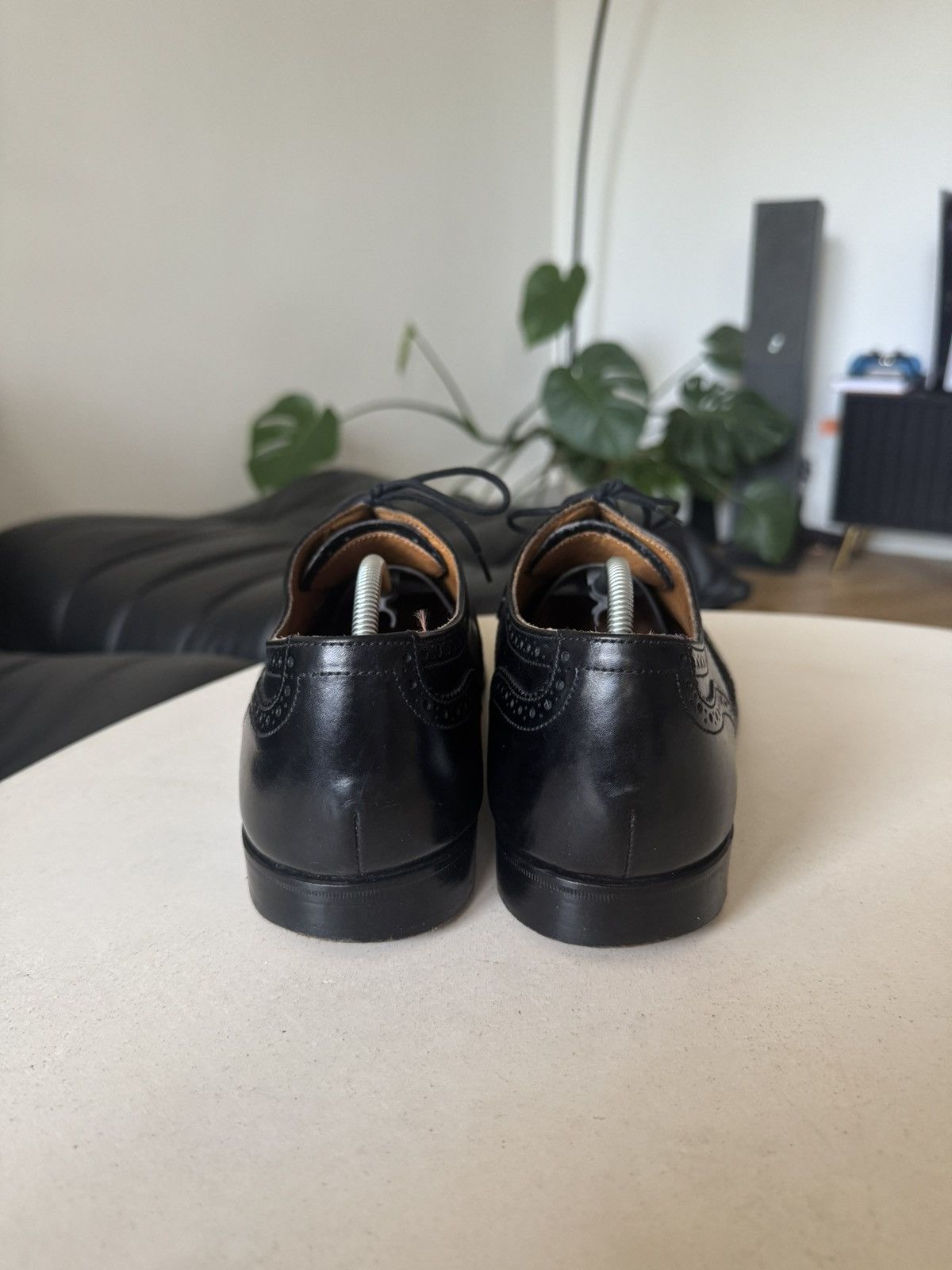 Tricker's Tricker's Leather Black Casual Derby Shoes High Quality Size US 8 / EU 41 - 6 Thumbnail