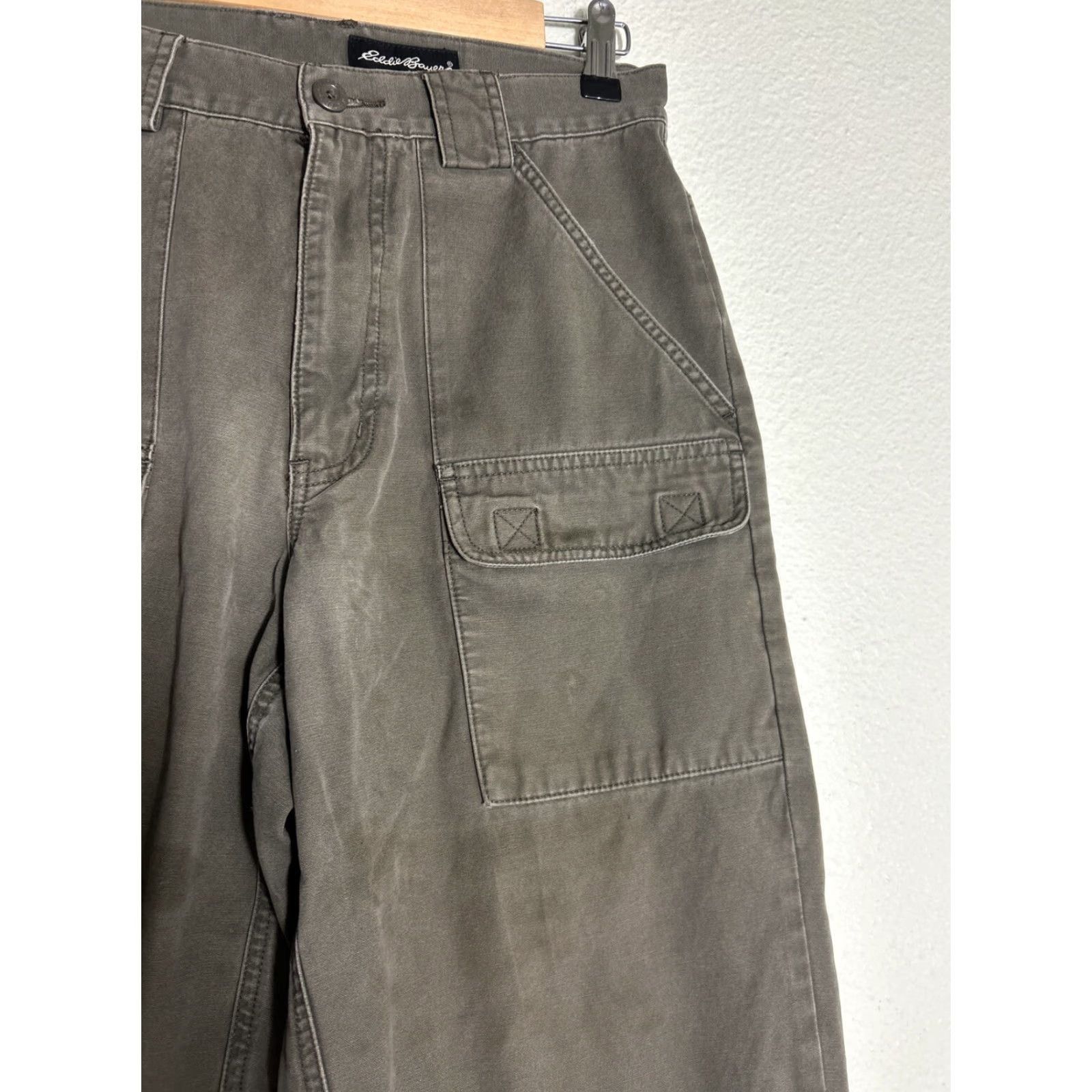 Eddie Bauer **Army Green Cargo Pants Womens Eddie Bauer 30x23 Cotton** User: Army Green Cargo Pants Womens Eddie Bauer 30x23 Cotton Size 30" / US 8 / IT 44 - 4 Thumbnail