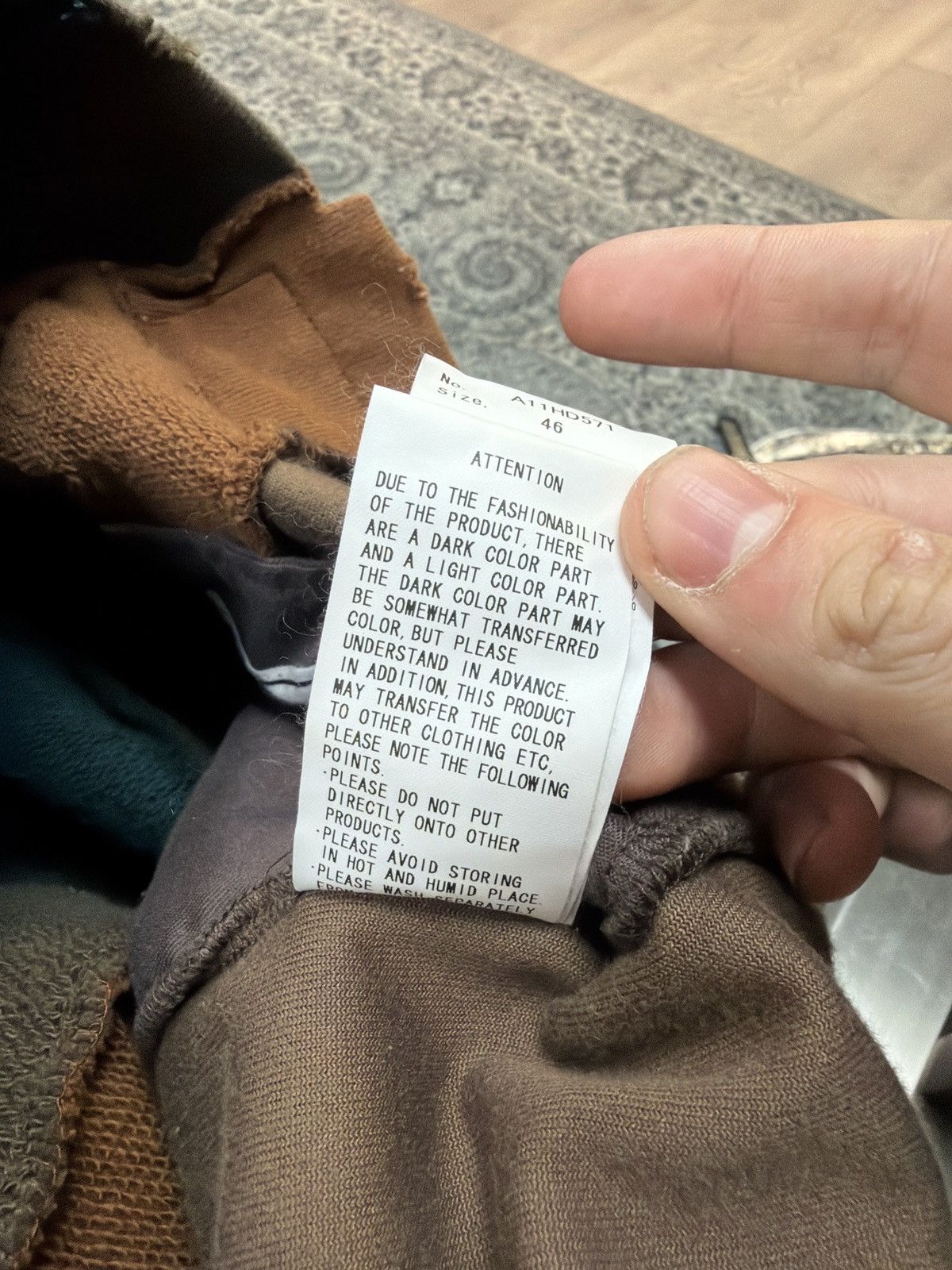 Maison MIHARA YASUHIRO Mmy Maison Mihara Yasuhiro Striped Hooded Sweatshirt Size US S / EU 44-46 / 1 - 3 Thumbnail