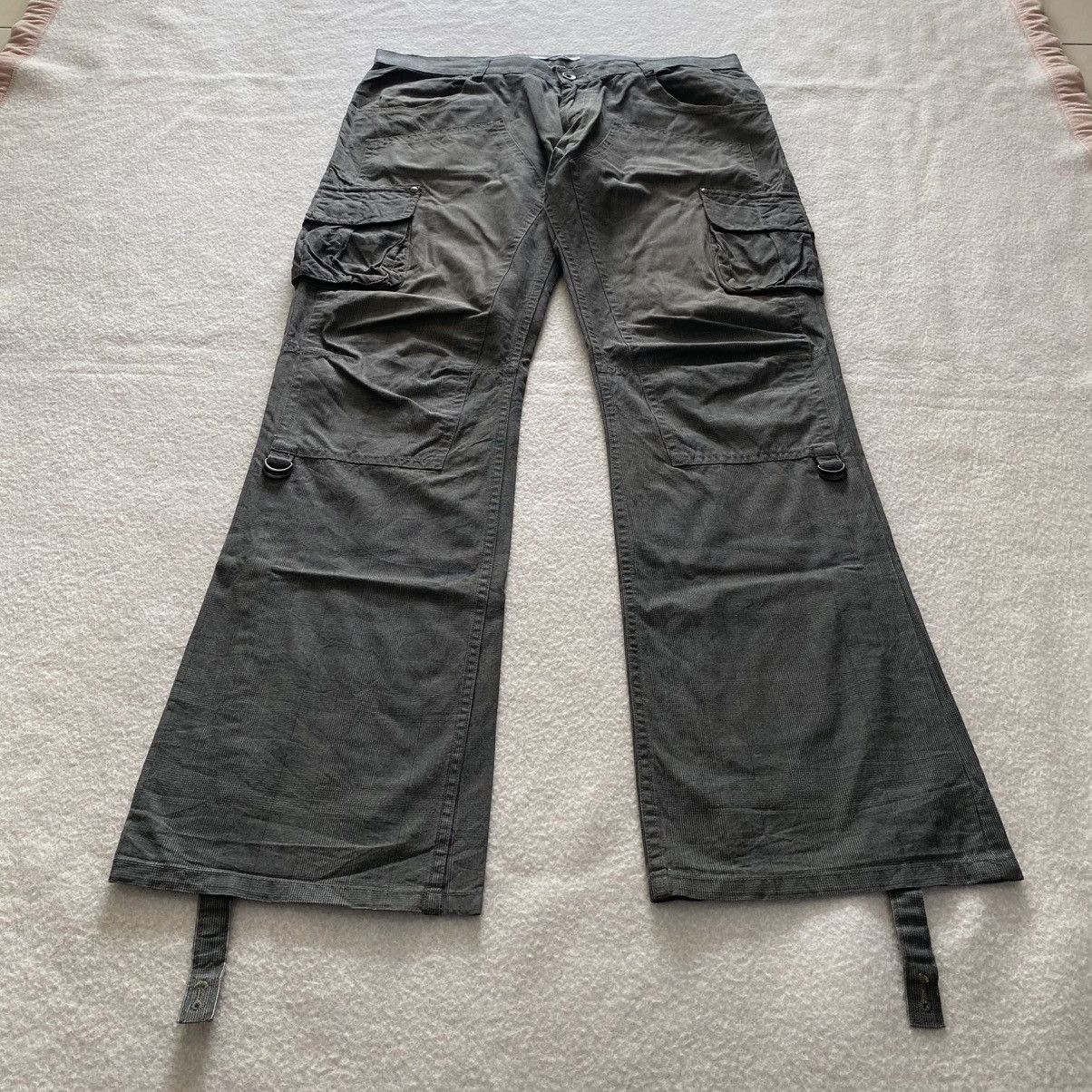 Japanese Brand × Michel Klein Vintage Michel Klein Flared Cargo Pants w36 Size US 36 / EU 52 - 1 Thumbnail