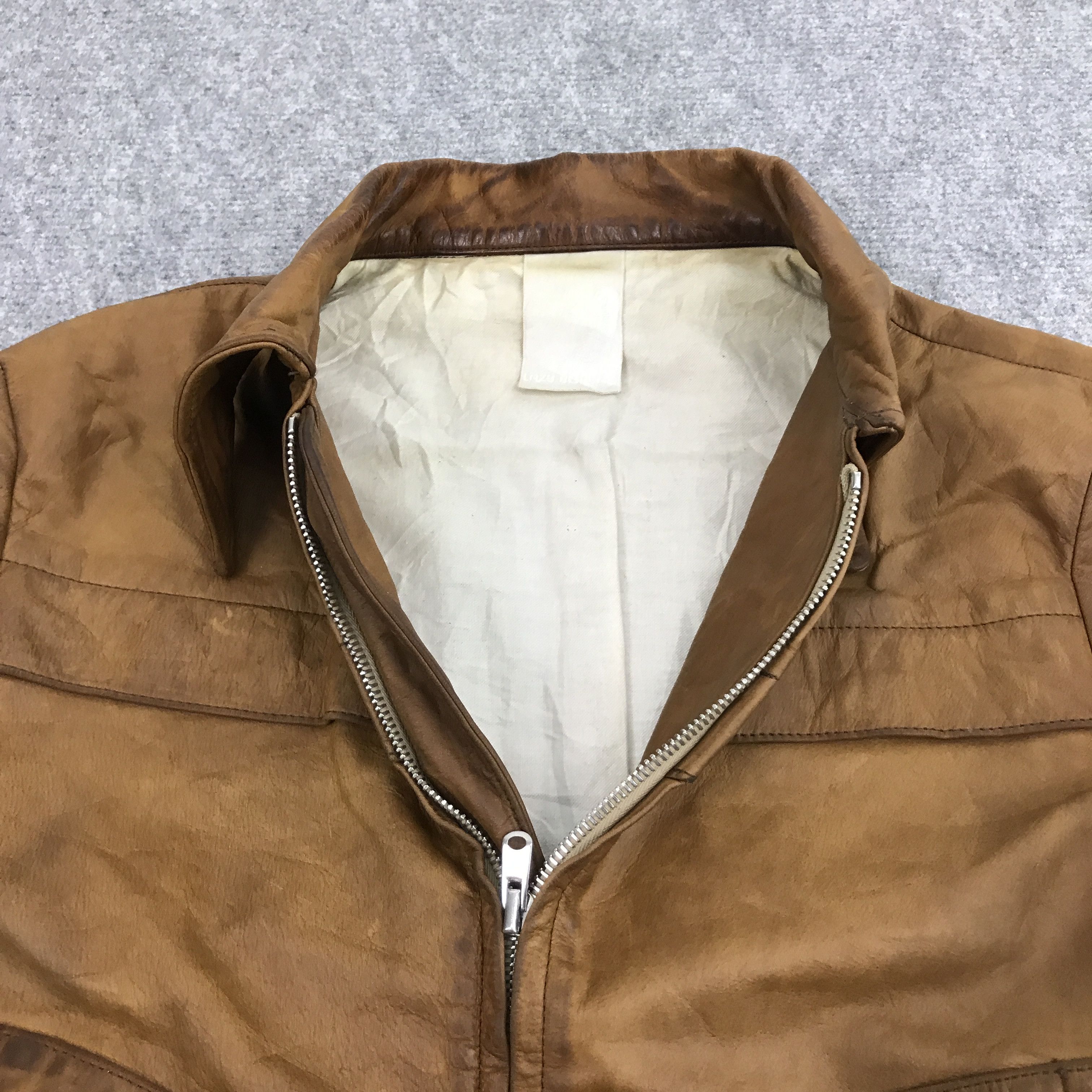 Japanese Brand LIQUID JAPAN BOMBER LEATHER JACKET Size US M / EU 48-50 / 2 - 7 Thumbnail