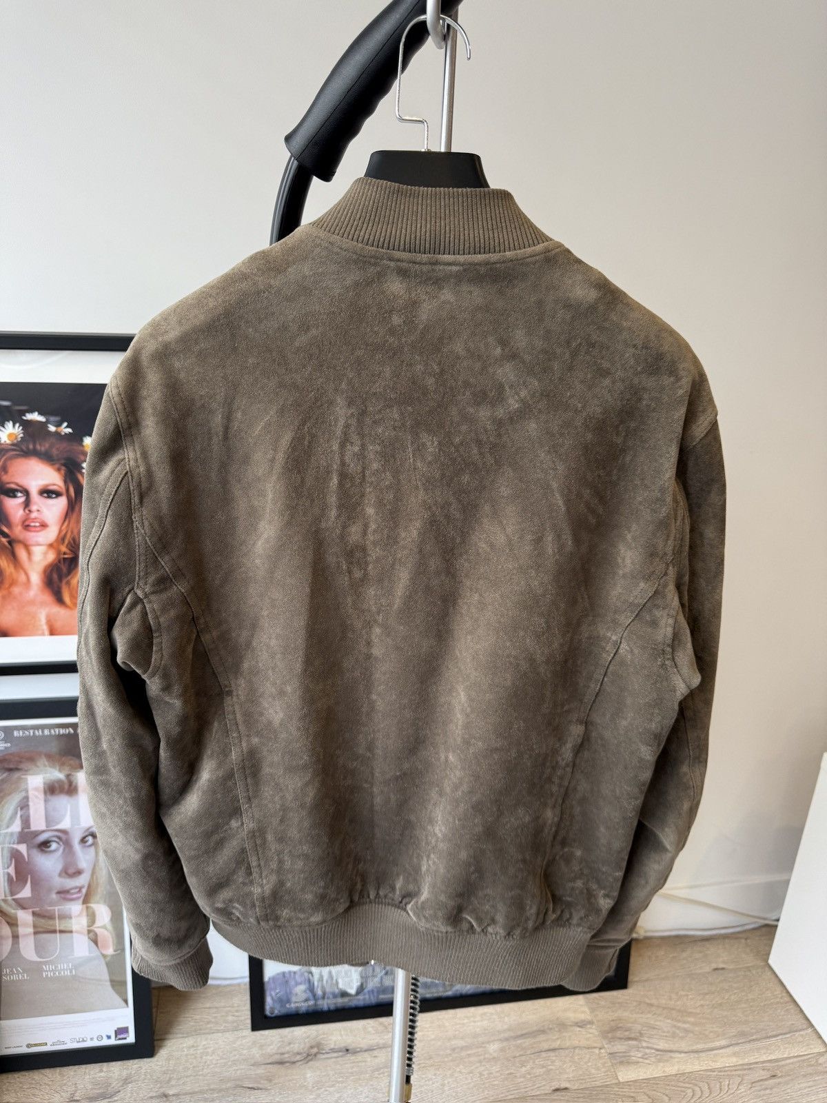 BLANKNYC BLANKNYC Men’s Faux Suede Bomber Jacket – Size M – Olive Size US M / EU 48-50 / 2 - 2 Thumbnail