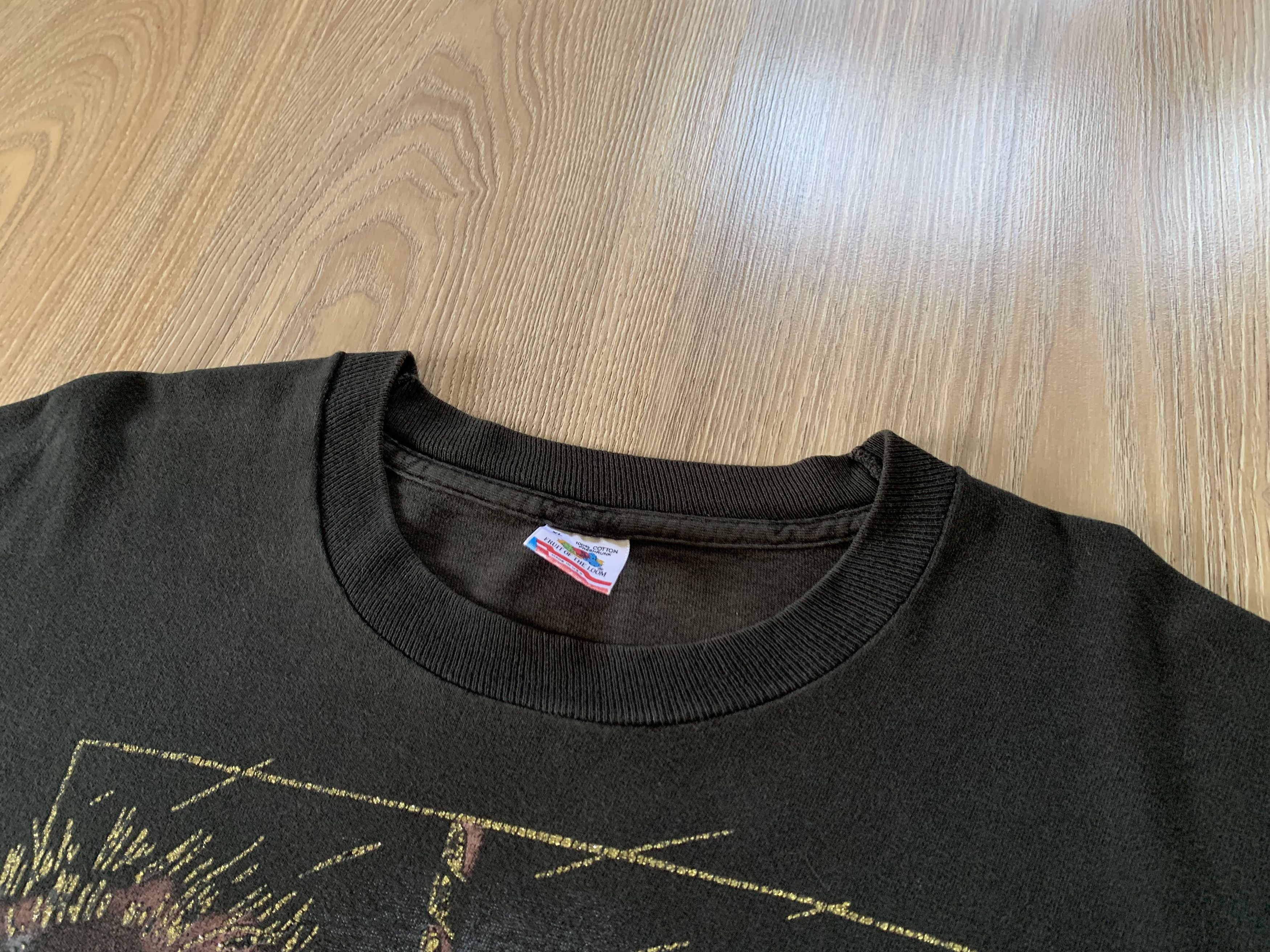 Fruit Of The Loom × Vintage Vintage Fruit Of The Loom Carousel Horse Printed T Shirt Size US XL / EU 56 / 4 - 4 Thumbnail