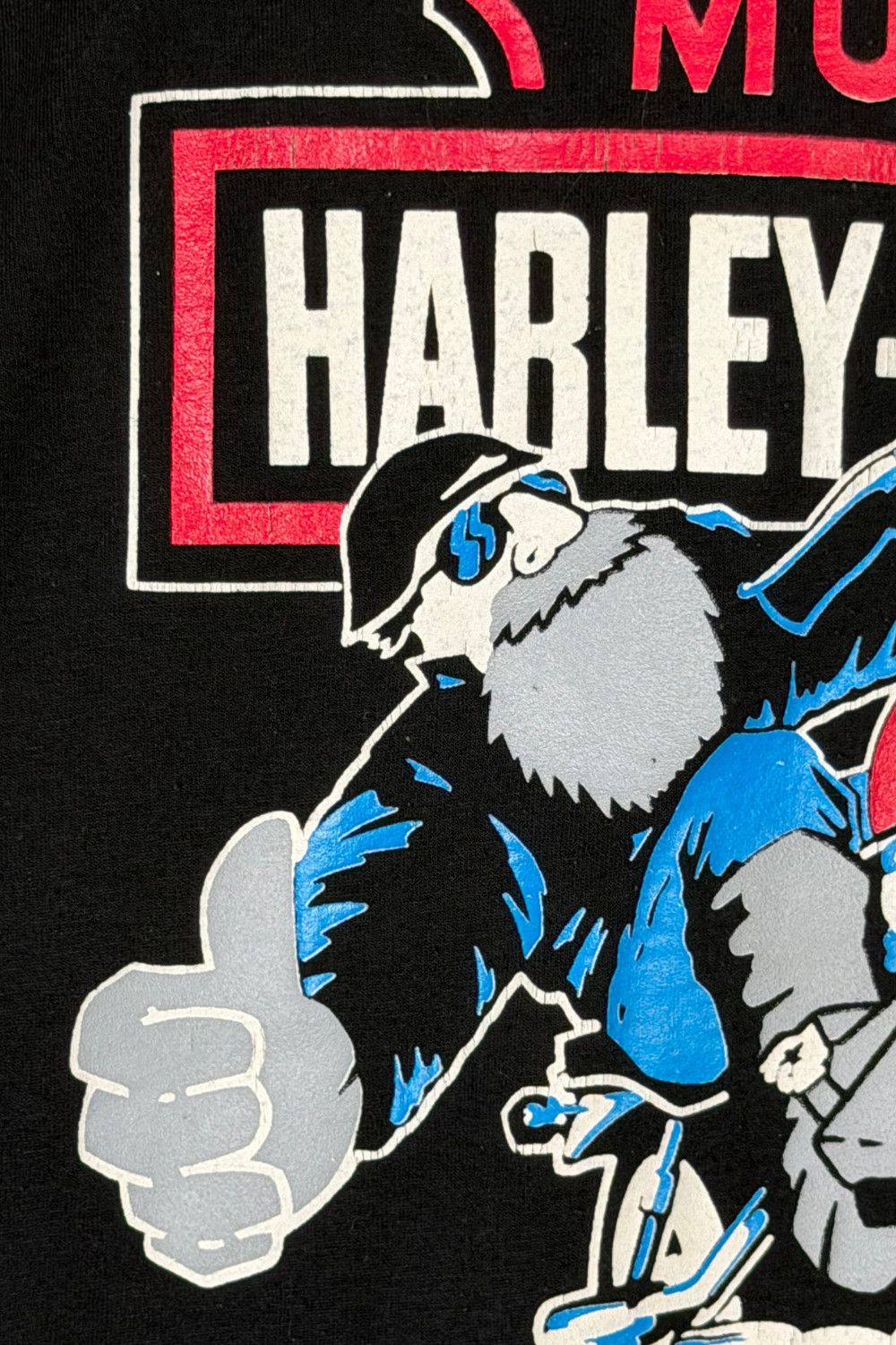 Harley Davidson Late 80s Harley-Davidson St Maarten Biker Tee USA Single Size US M / EU 48-50 / 2 - 7 Thumbnail