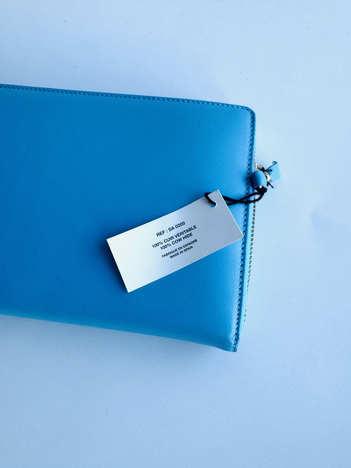 Comme des Garcons × Japanese Brand New Large Comme des Garcons zip continental wallet blue CDG Size ONE SIZE - 6 Thumbnail