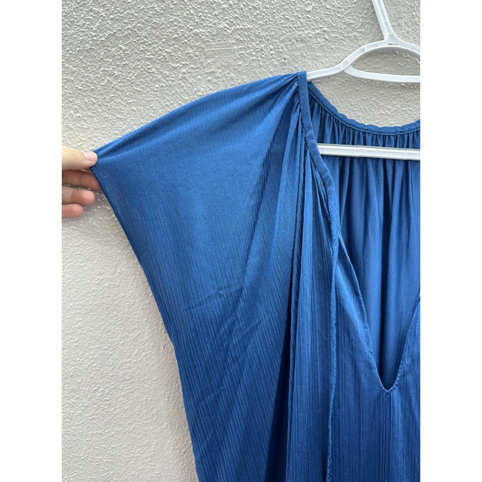 CO Barad & Co Womens Nightgown One Size Blue Silky Nylon Maxi Vintage House Dress Size ONE SIZE - 5 Thumbnail