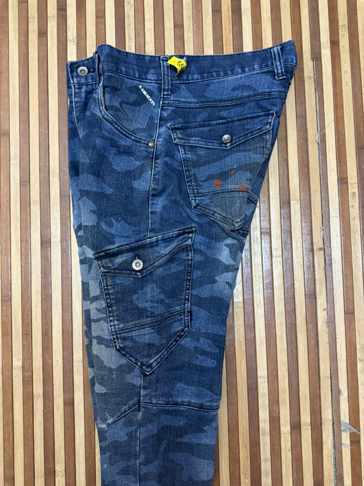 Japanese Brand Vintage Z-DRAGON Denim Cargo Pants 8 Pockets / Streetwear Size US 29 - 10 Thumbnail