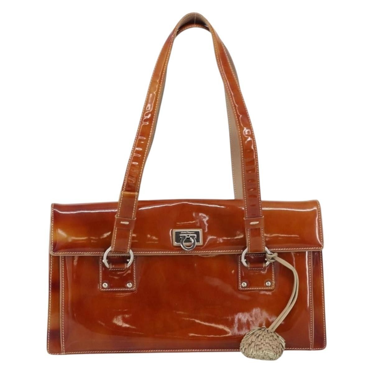 Salvatore Ferragamo Salvatore Ferragamo Gancini handbag Patent leather Size ONE SIZE - 1 Thumbnail