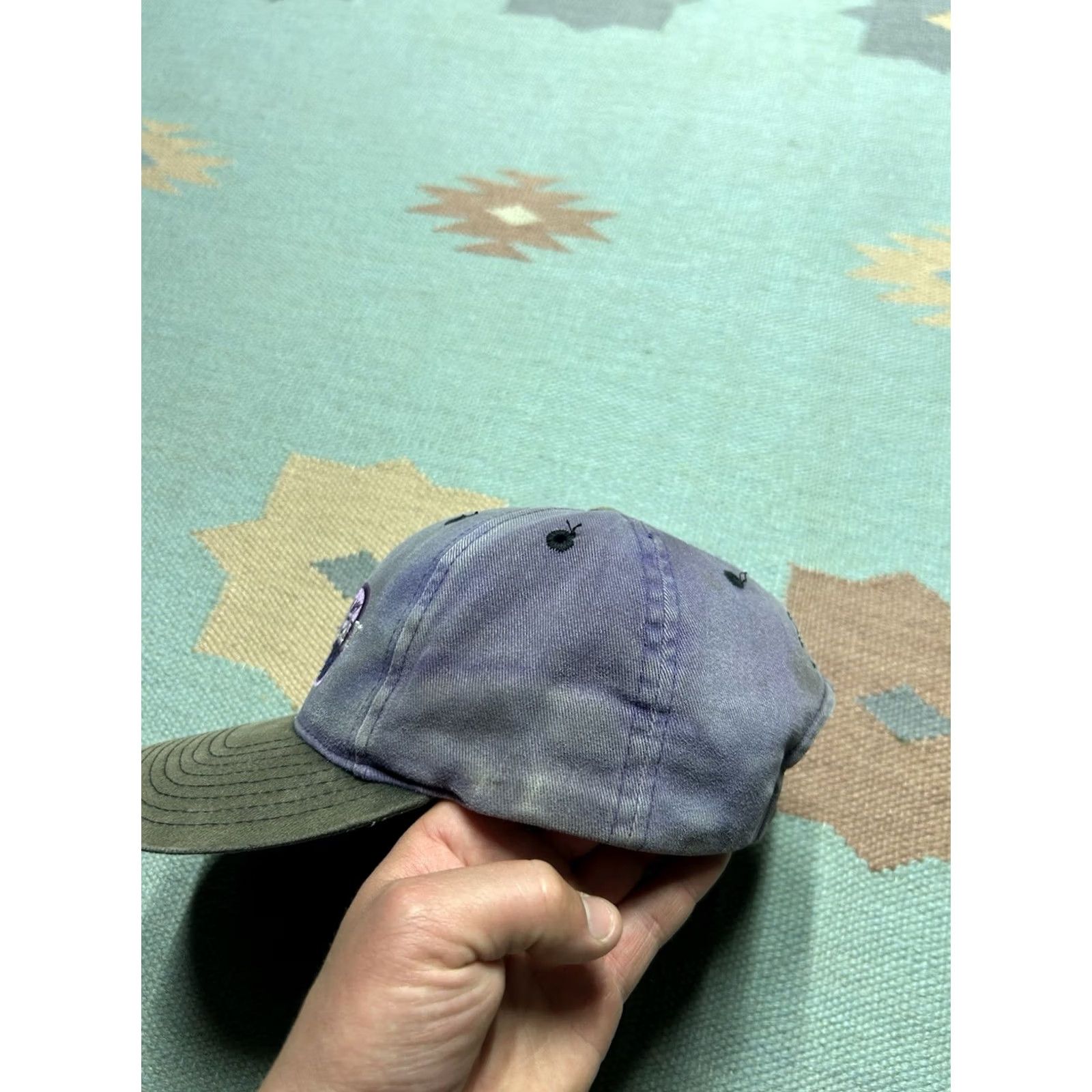 MLB VINTAGE SnapBack Tampa Bay Devil Rays hat cap purple adjustable Men MLB baseball distressed sun faded cap hat Size ONE SIZE - 5 Thumbnail