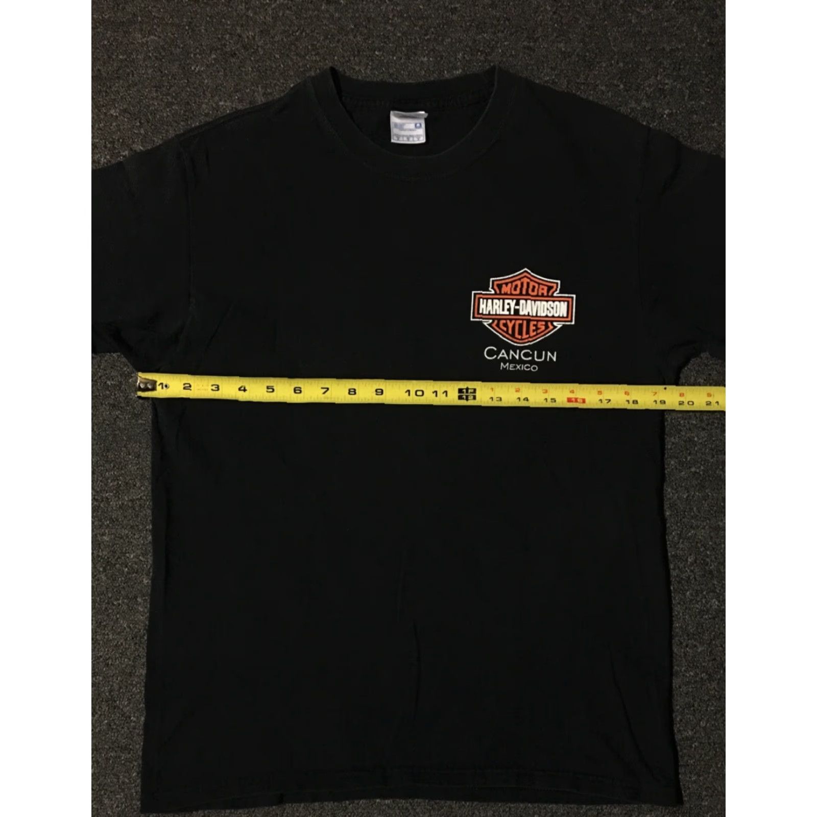 Harley Davidson VINTAGE Harley-Davidson Shirt M Mexico Eagle Harley-Davidson Cancun Black 90s Grunge Biker Punk Graphic Tee Men Shirts Size US M / EU 48-50 / 2 - 6 Thumbnail