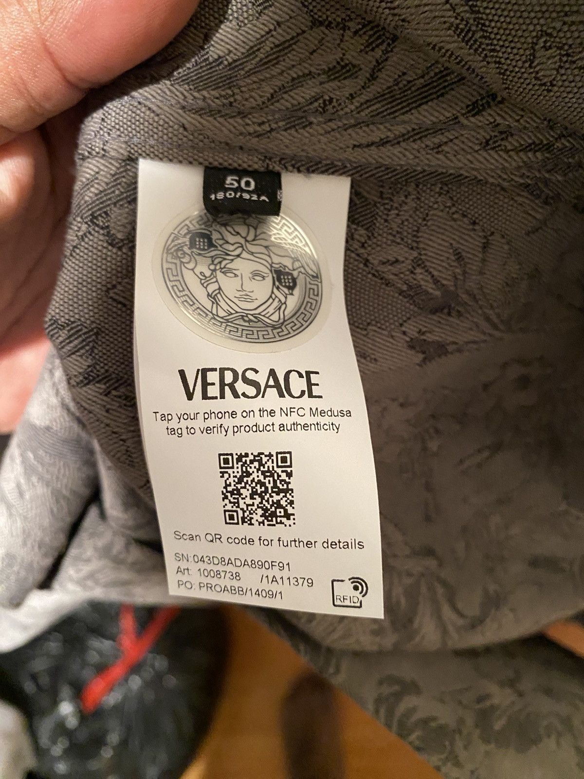 Versace Versace Blouson Barrocco Jacquard shirt Size US M / EU 48-50 / 2 - 5 Thumbnail