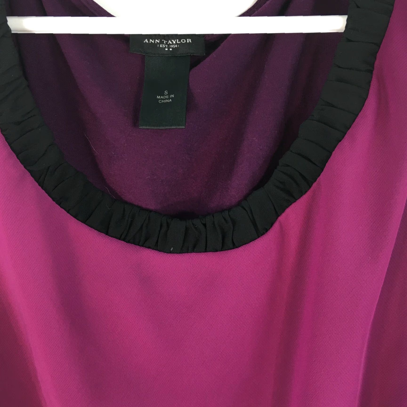 Ann Taylor Ann Taylor Womens Casual Scoop Neck Purple Tank Camisole Size XS - Elegant Sleeveless Top Size XS / US 0-2 / IT 36-38 - 3 Thumbnail