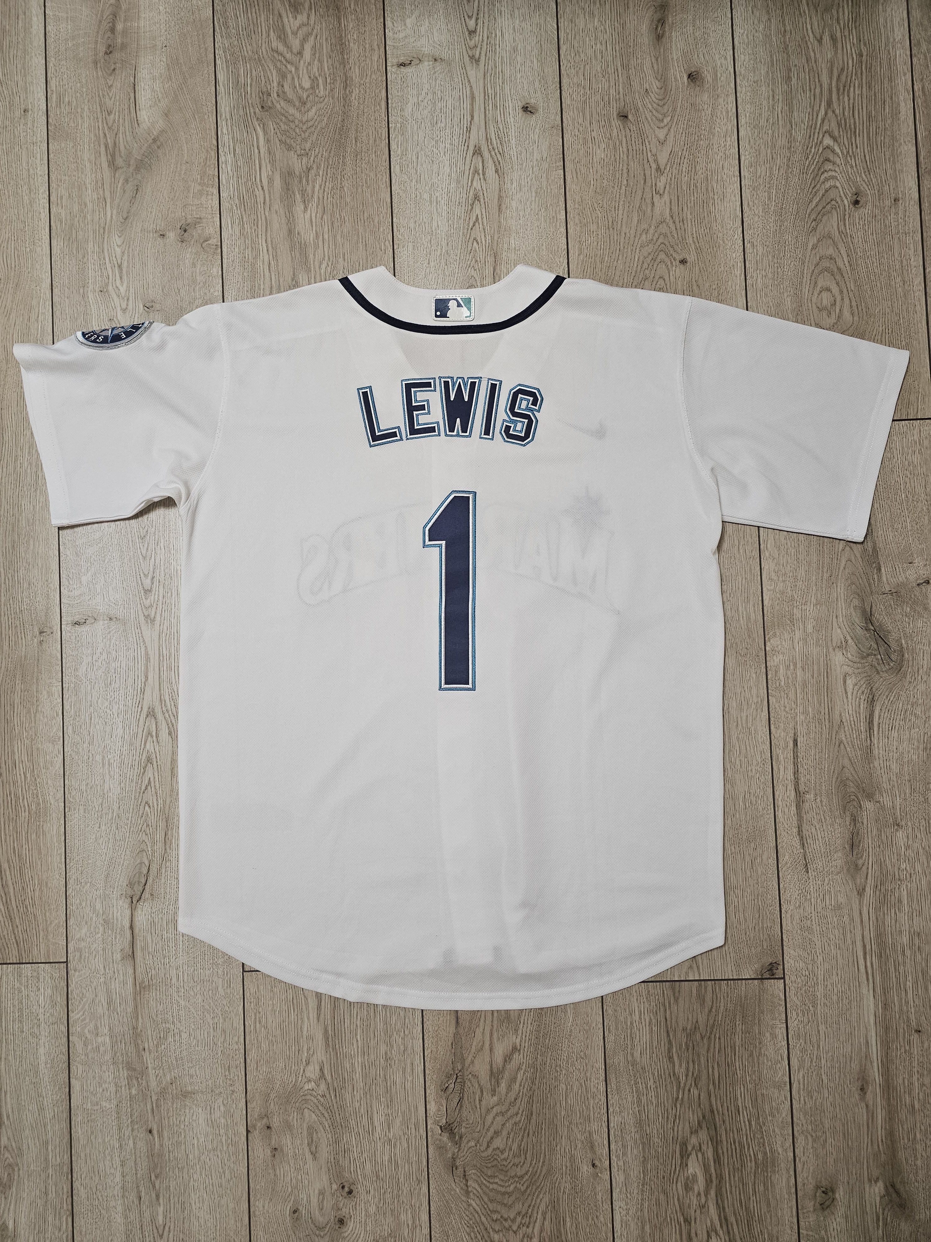 Vintage SEATTLE MARINERS JERSEY LEWIS VINTAGE 90s RARE BASEBALL Size US L / EU 52-54 / 3 - 2 Thumbnail