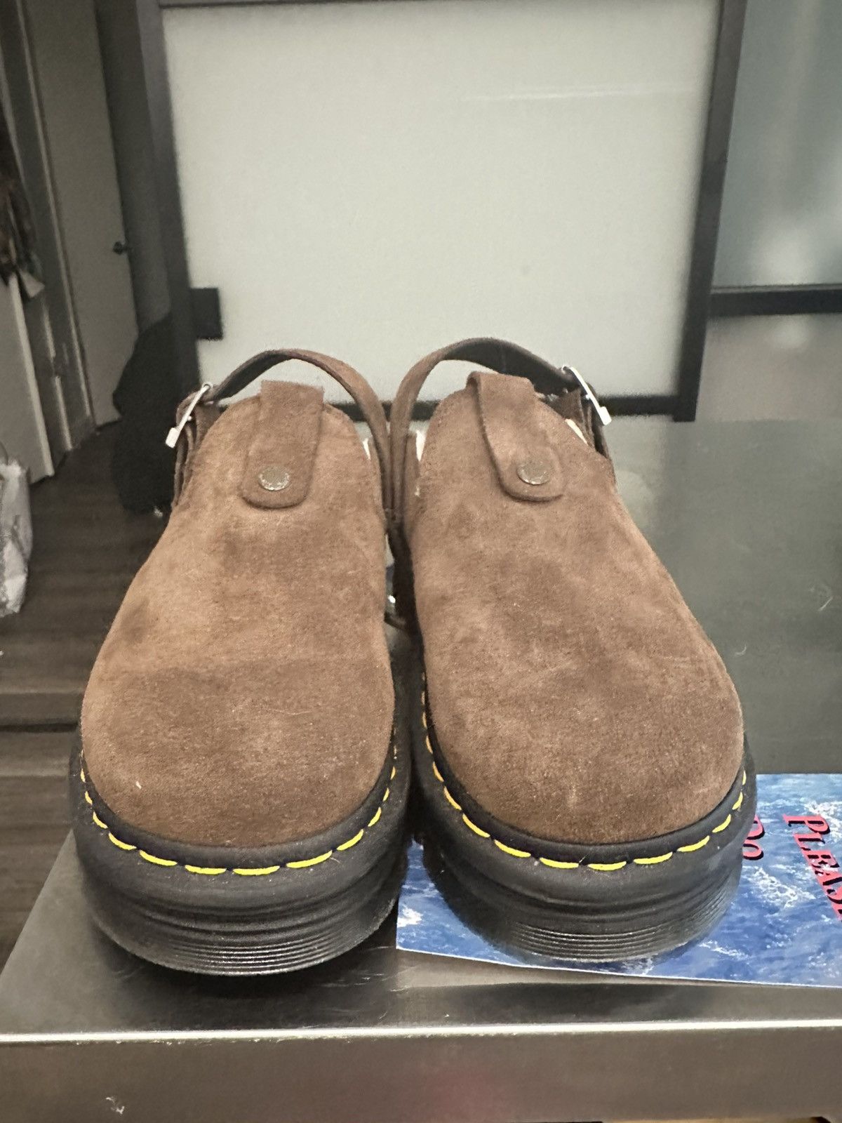 Dr. Martens Dr. Martens Zebzag Suede Slingback Platform Mules Size US 10 / IT 40 - 1 Thumbnail