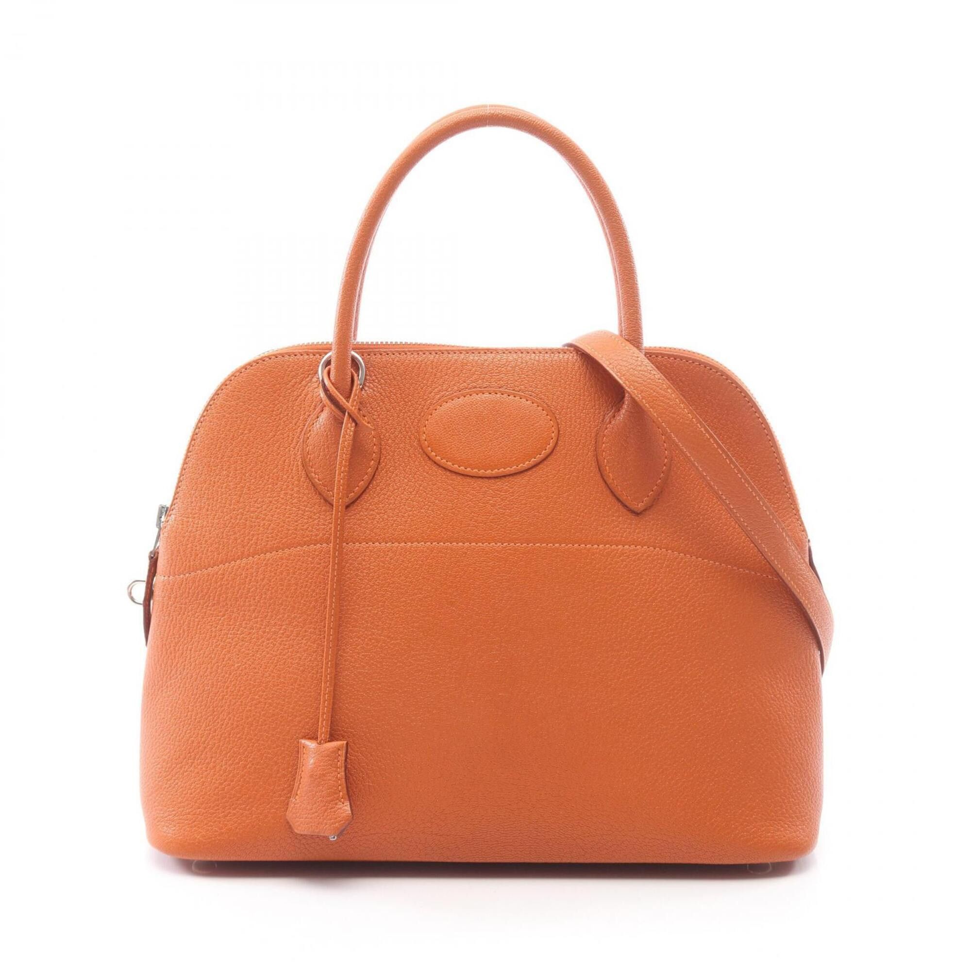 Hermes Hermes Bolide 31 2-way handbag, leather, Chevre women's, orange. Size ONE SIZE - 1 Thumbnail