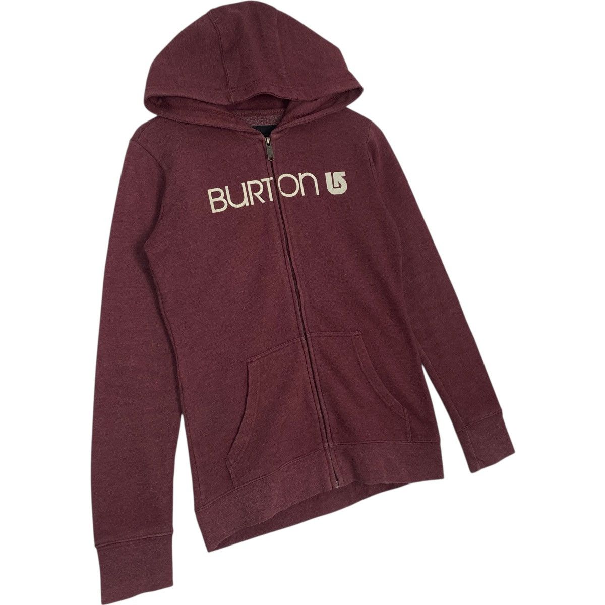 Vintage Vintage Burton Full Zip Hoodie Sweater Maroon Big Logo XL Size US XS / EU 42 / 0 - 2 Thumbnail