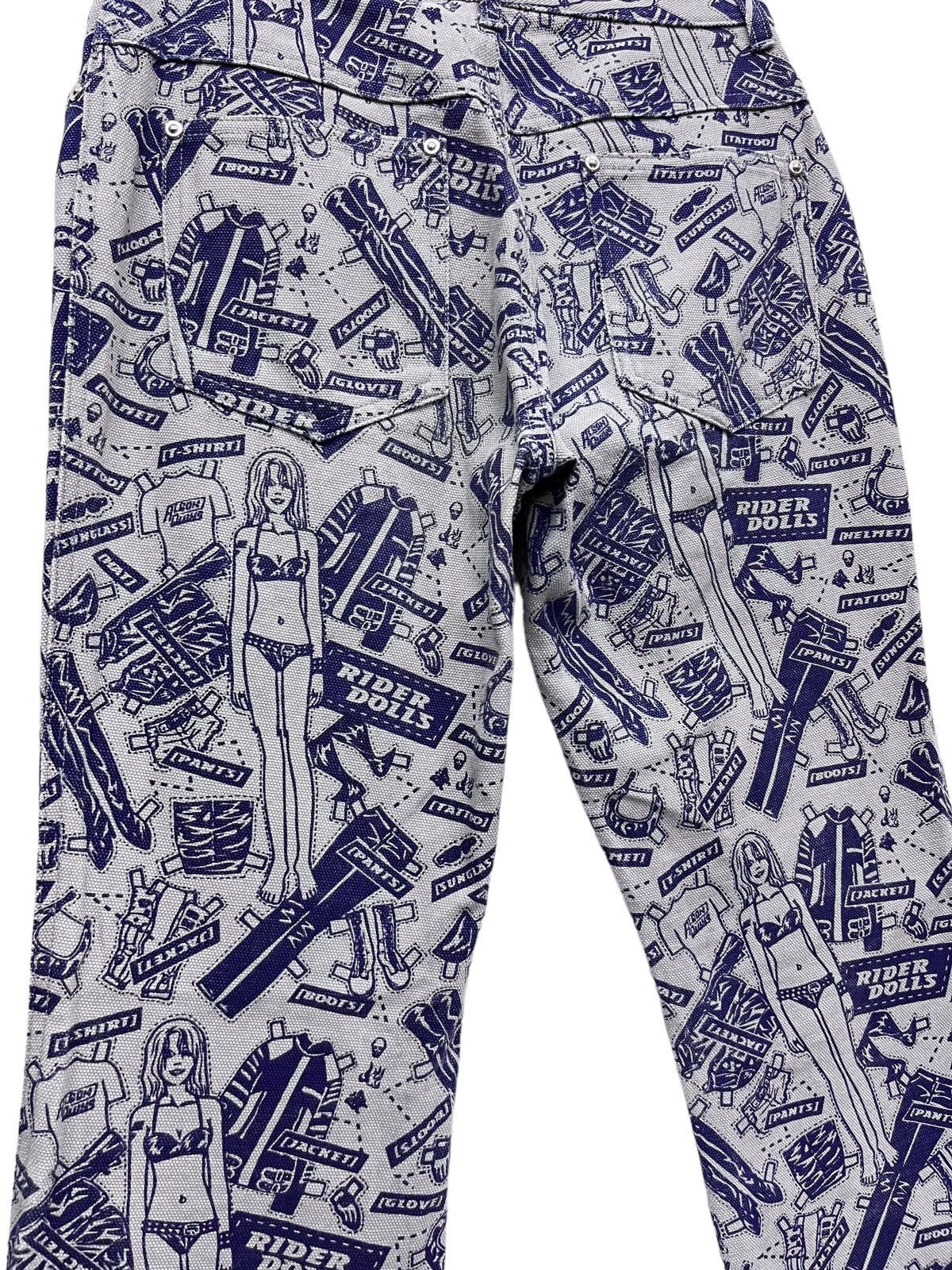 Hysteric Glamour 🔥90’s ALGONQUINS Full Print Rider Dolls Outfit Flare Size 27" / US 4 / IT 40 - 13 Thumbnail