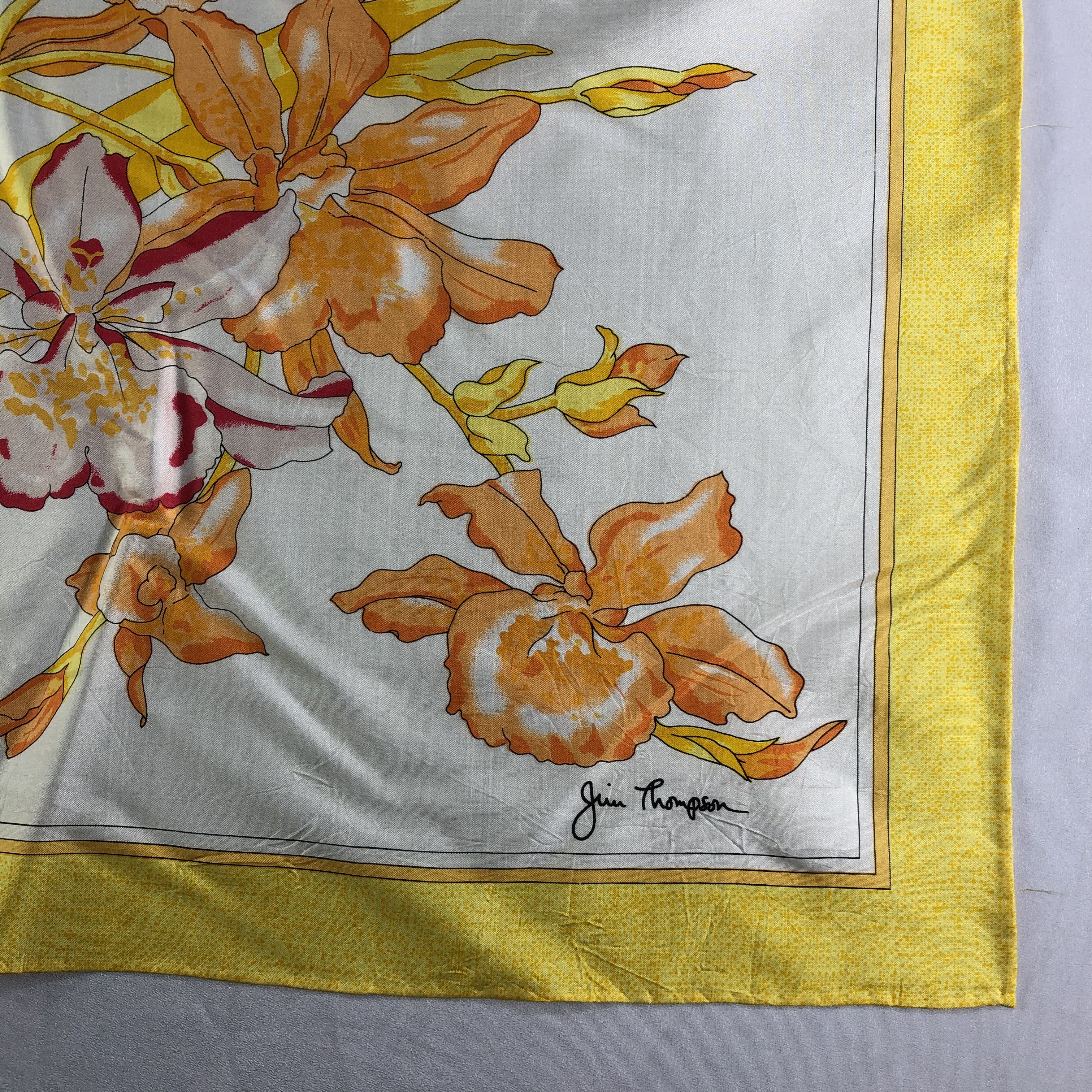 Jim Thompson × Vintage Vintage Jim Thompsom Silk Scarf Size ONE SIZE - 3 Thumbnail