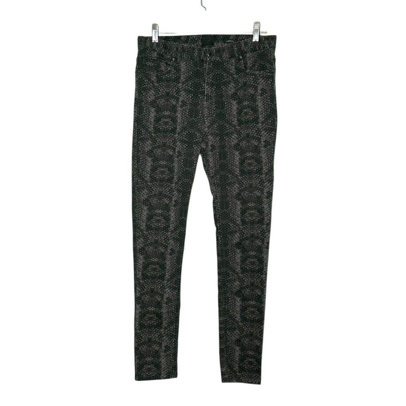 H&M H&M gray snake print skinny fit jeans size 31 Size 32" / US 10 / IT 46 - 1 Thumbnail