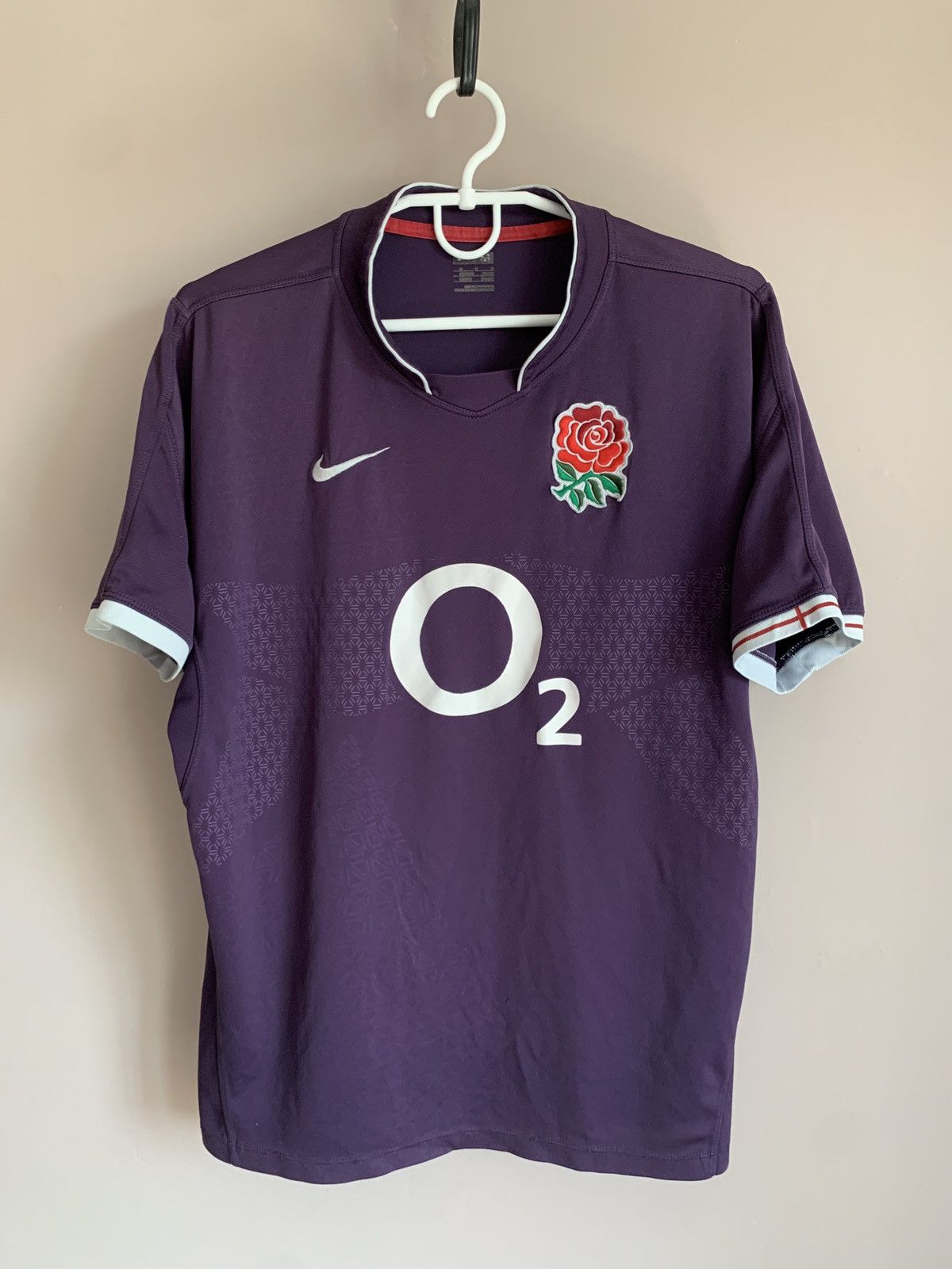 Nike England 2010 Away Rugby Union Shirt Nike Vintage Jersey Sz M Size US M / EU 48-50 / 2 - 1 Thumbnail