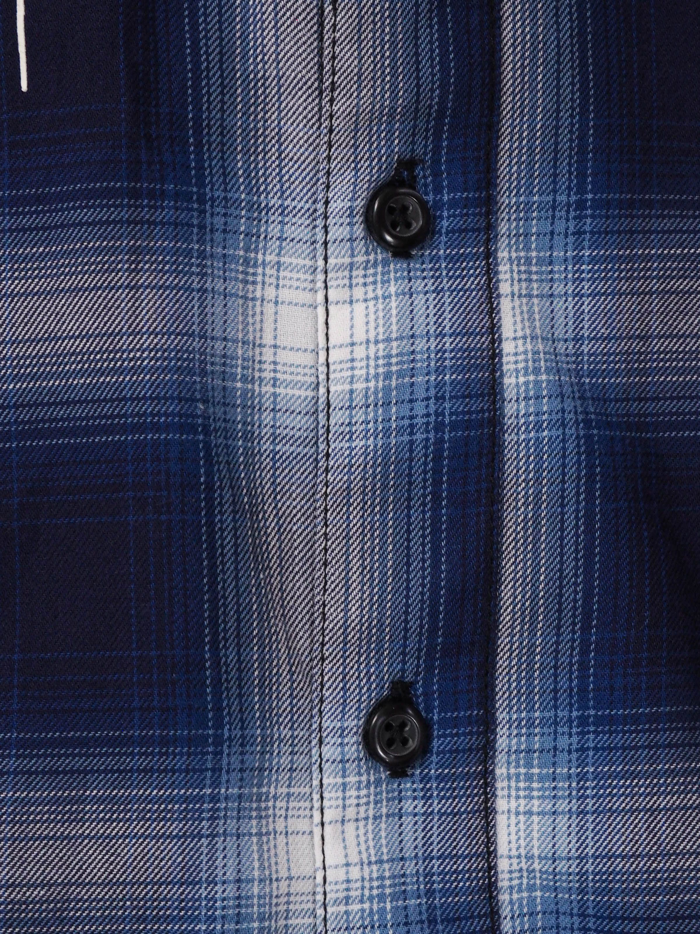 Japanese Brand LHP Japan Star Paint Plaid Flannel Shirt Size US L / EU 52-54 / 3 - 6 Thumbnail