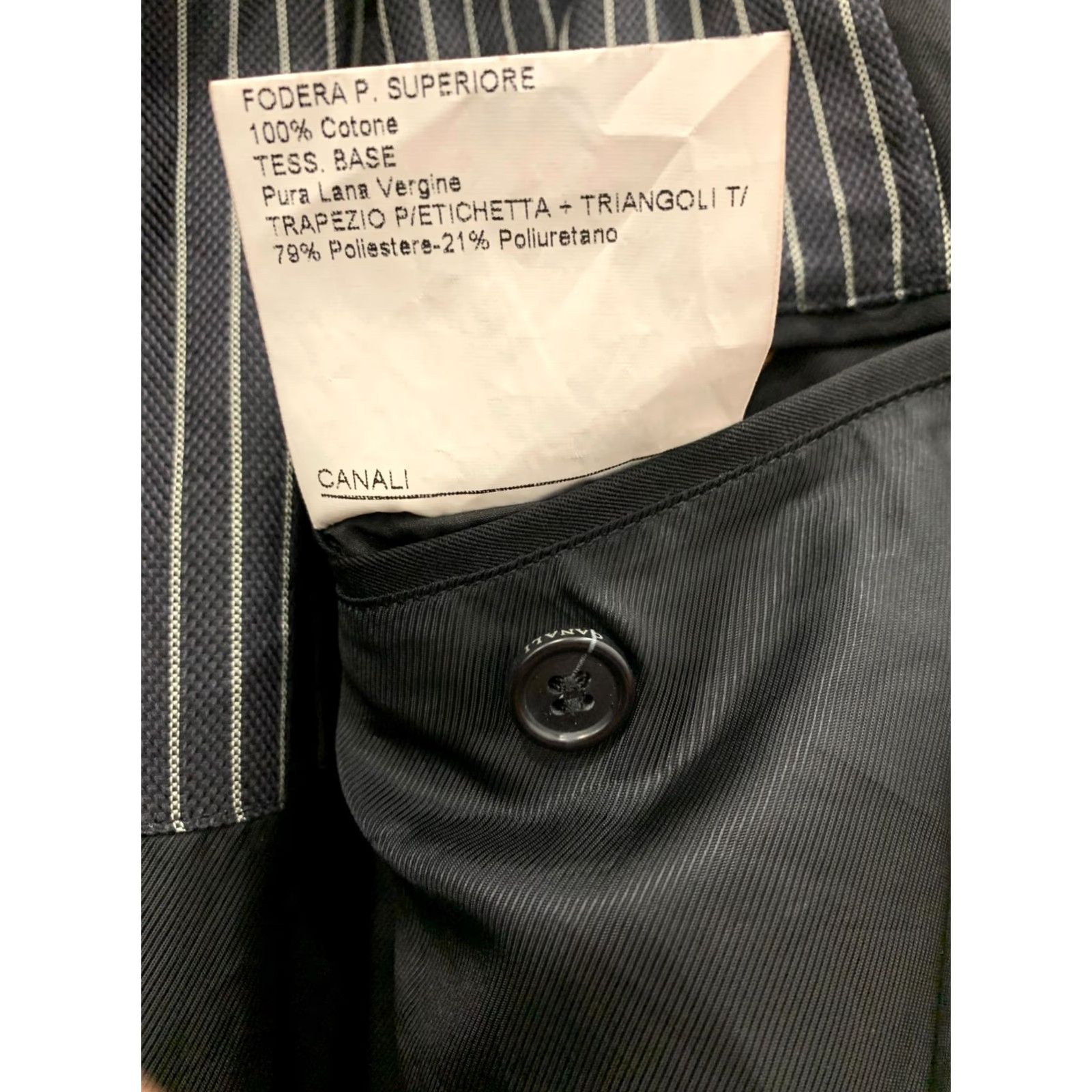 Canali VINTAGE Canali Men’s Overcoat / Long Coat Jacket Black Wool 46 US L IT 52 Made in Italy Mens Size US S / EU 44-46 / 1 - 5 Thumbnail