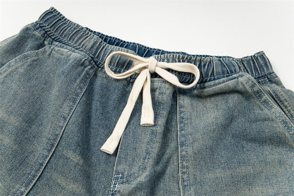 Japanese Brand × Jean Men's punk distressed washed all-match casual loose jeans Size US 32 / EU 48 - 3 Thumbnail
