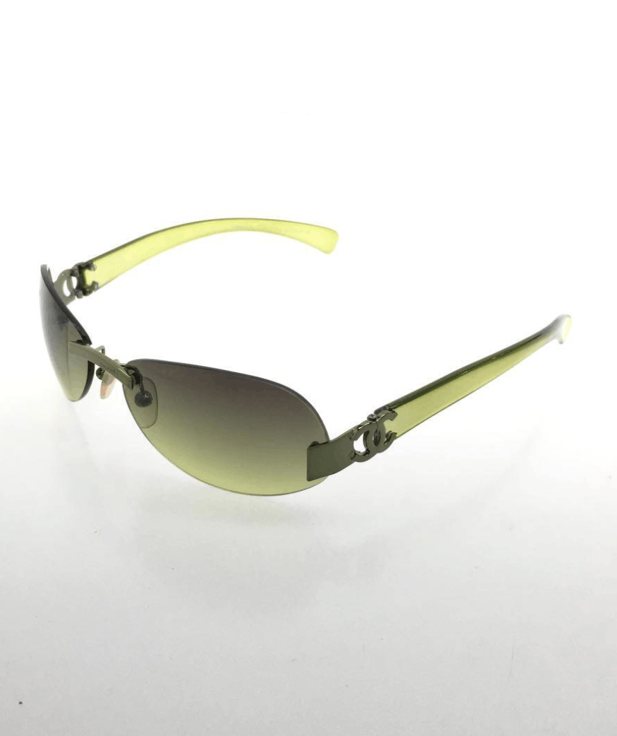Chanel Chanel Sunglasses 4037 Rhinestone CC 4017 Rimless Vintage Size ONE SIZE - 1 Thumbnail