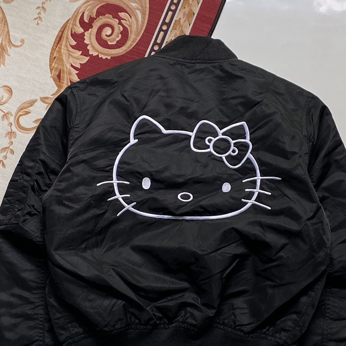 Anime × Cartoon Network × Japanese Brand RARE ❤️‍🔥VTG SANRIO HELLO KITTY BOMBER JACKET Size US M / EU 48-50 / 2 - 2 Thumbnail