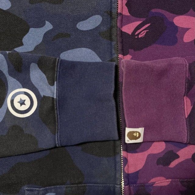 Bape BAPE Purple camo x Blue camo separate shark full zip hoodie Size US M / EU 48-50 / 2 - 7 Thumbnail