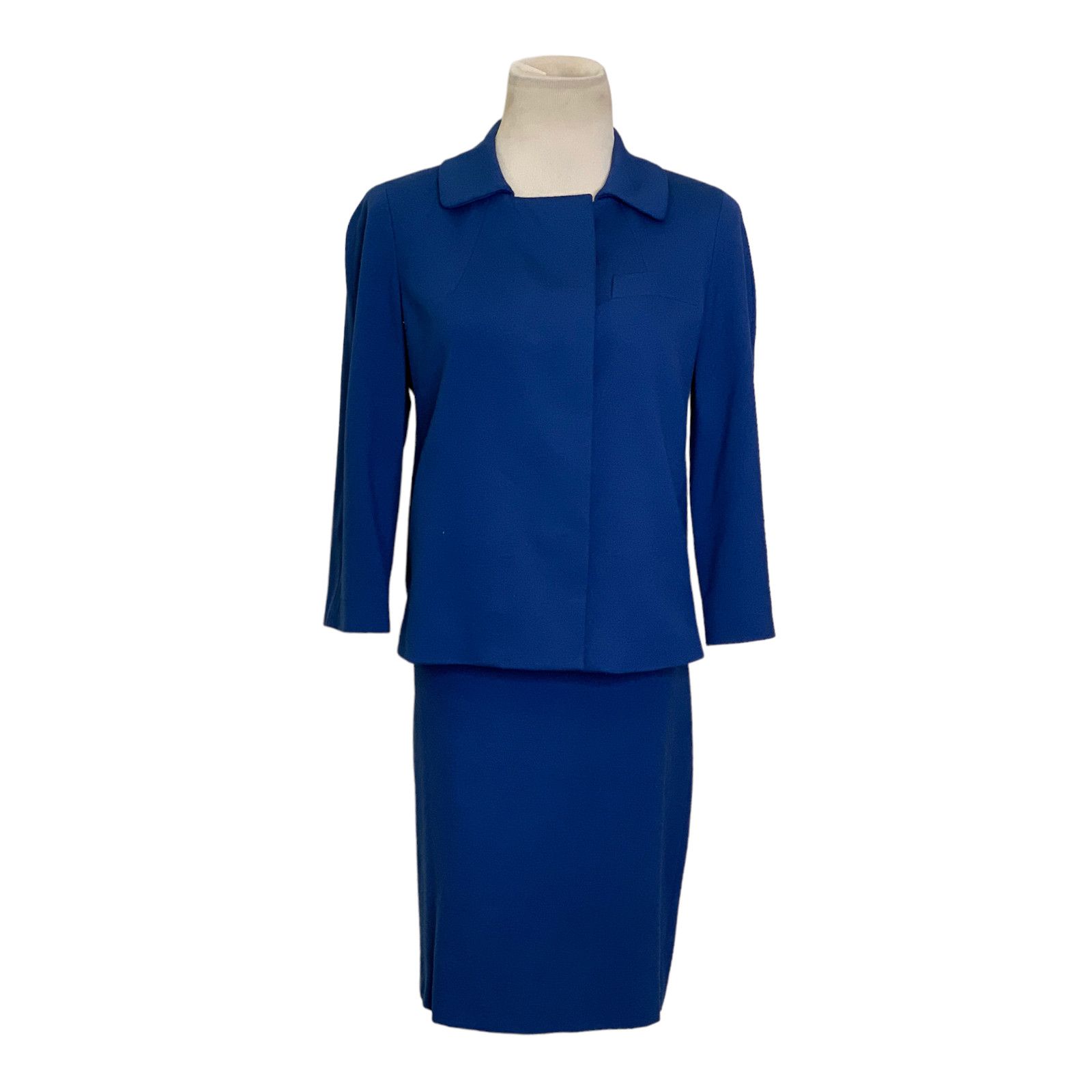 Talbots Talbots blue power suit set blazer is 4P skirt is 6P Size S / US 4 / IT 40 - 11 Thumbnail