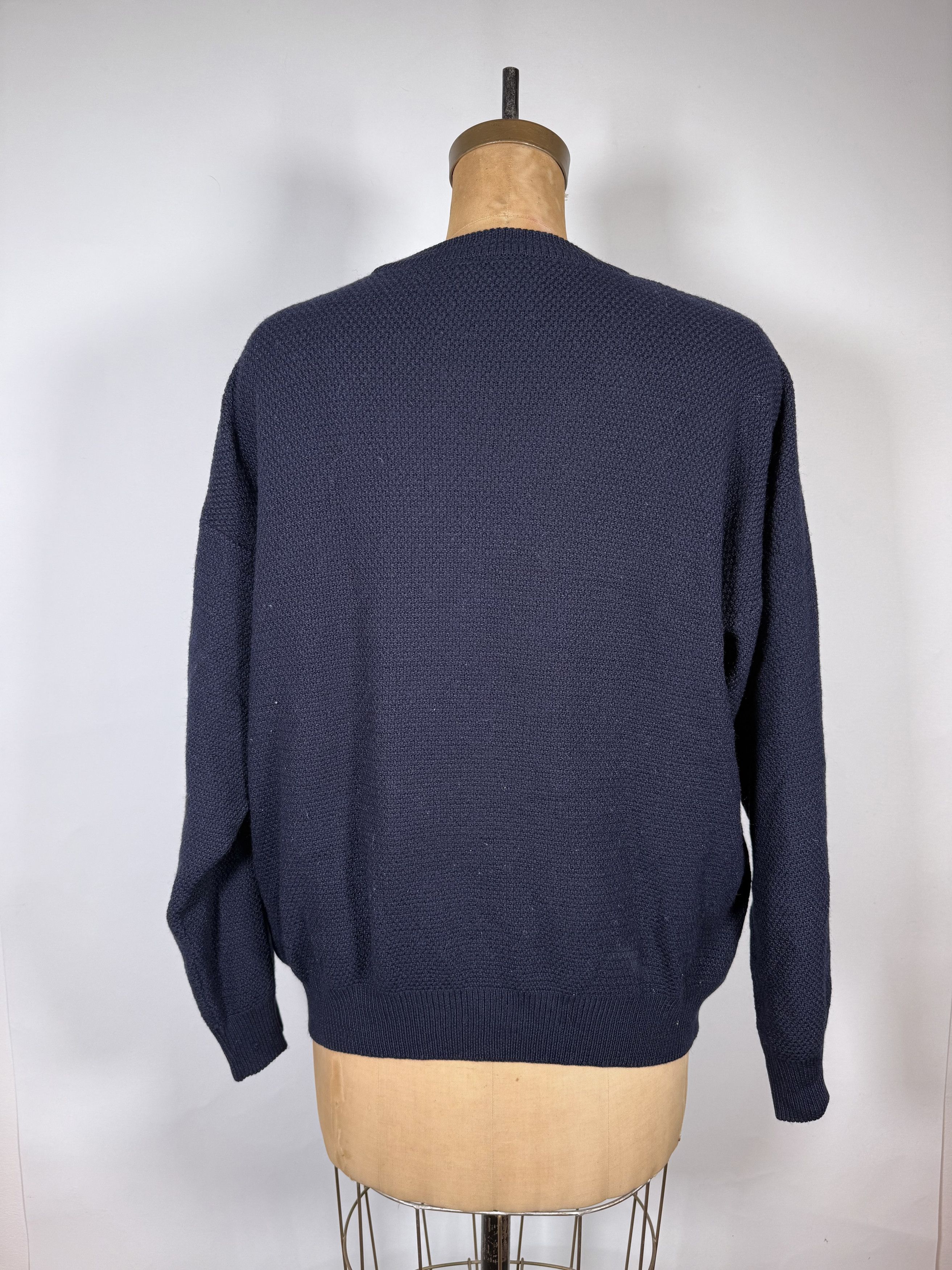 Vintage Vintage Patch Work Knitted Sweater Size US L / EU 52-54 / 3 - 2 Thumbnail