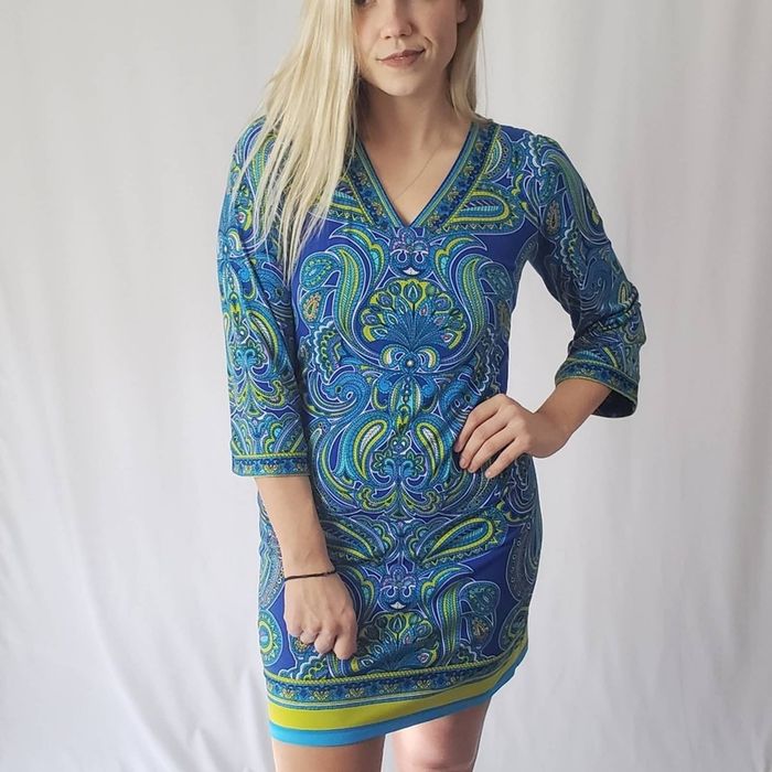 Laundry by Shelli Segal laundry by Shelli Segal paisley dress Grailed