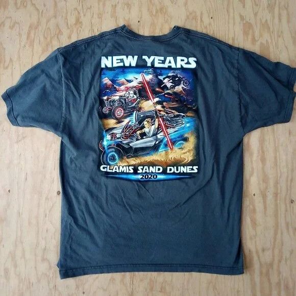 Star Wars Glamis Sand Dunes New Year's 2020 Star Wars Parody T-Shirt Size US XXL / EU 58 / 5 - 2 Thumbnail
