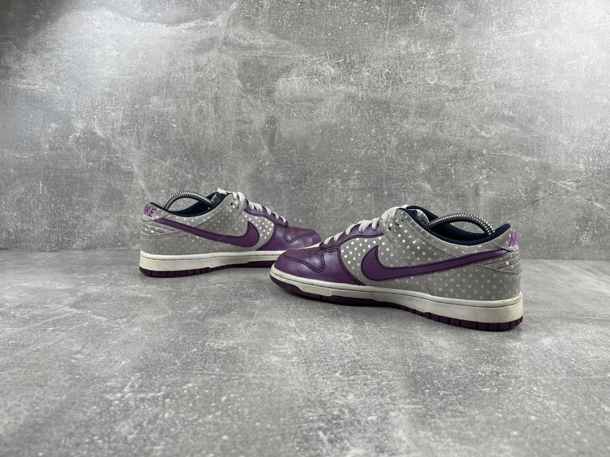 Nike × Vintage Nike Dunks Leather Sneaker Dot Purple Shoes 2009 Size US 9 / IT 39 - 5 Thumbnail