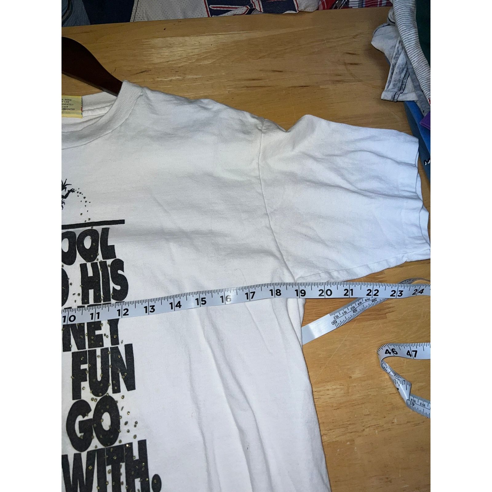 Vintage Vintage Lake Street Shirt A Fool And His Money Gold Tee 90s Size US M / EU 48-50 / 2 - 10 Thumbnail