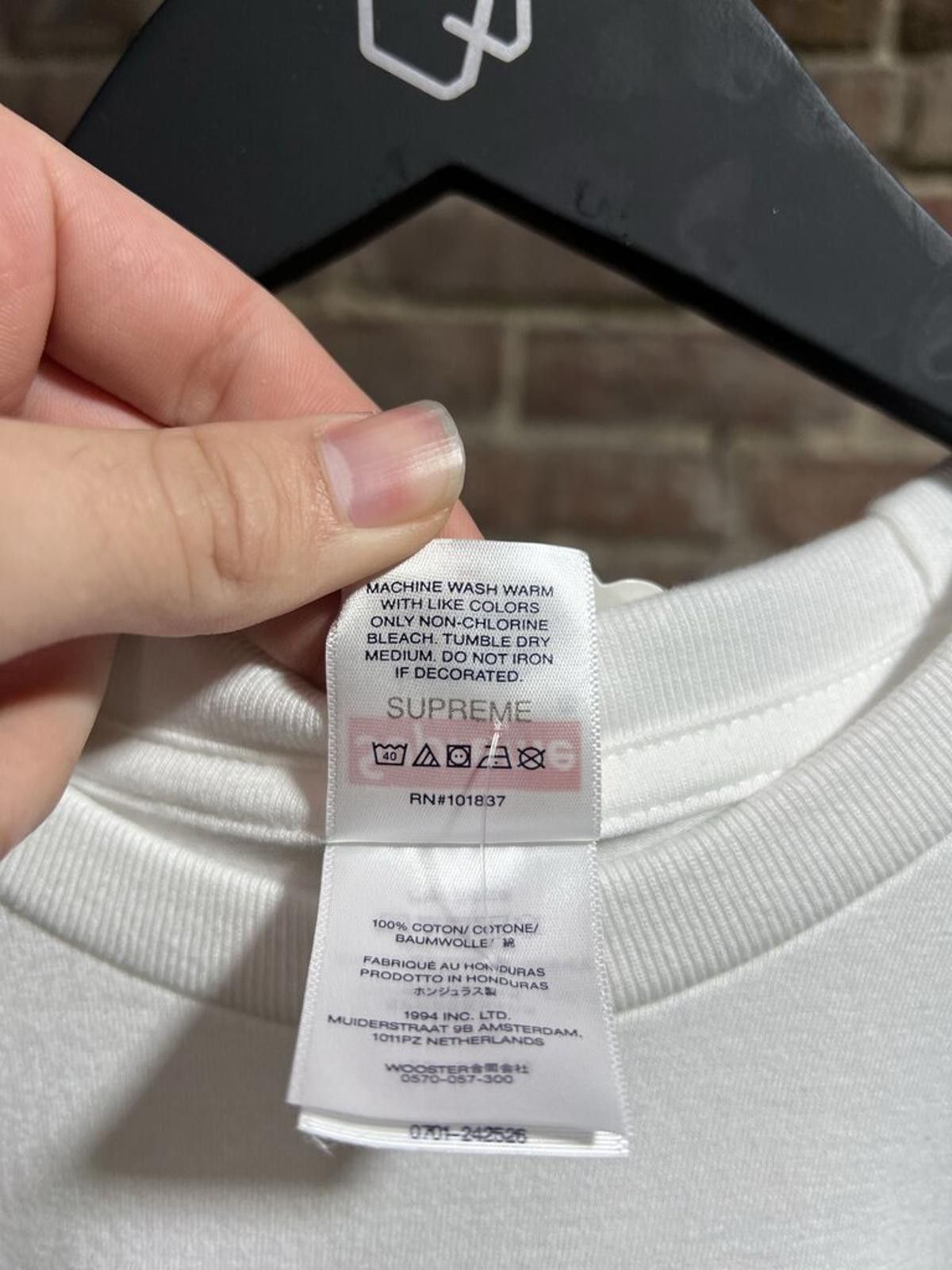 Supreme Supreme Joke Tee White Sz. L Size ONE SIZE - 4 Thumbnail