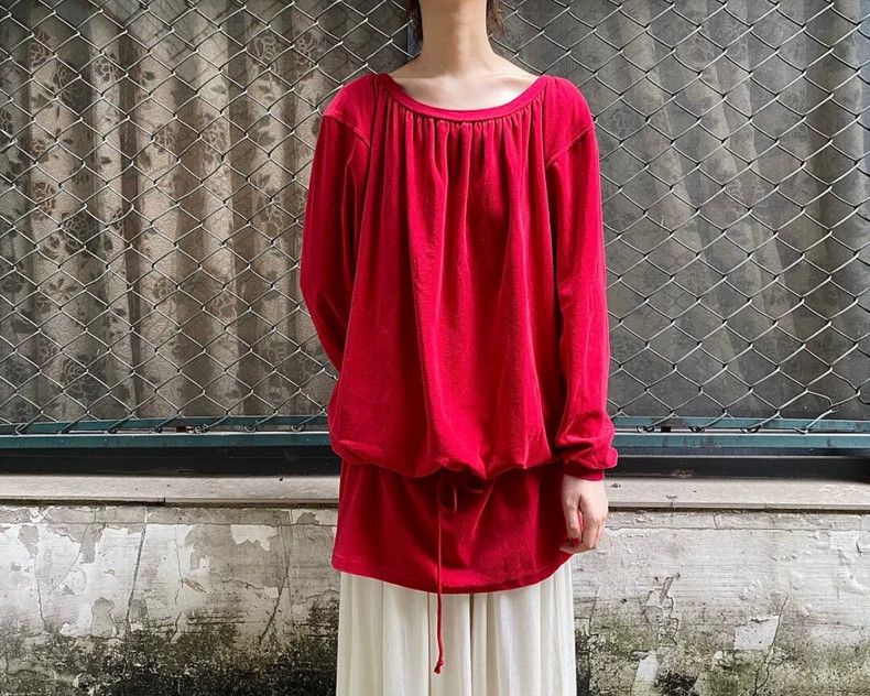Kenzo KENZO Red velvet vintage dress Size M / US 6-8 / IT 42-44 - 3 Thumbnail